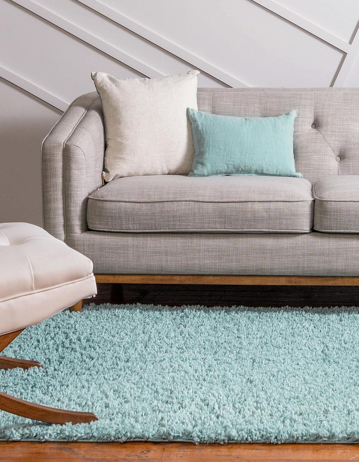Unique Loom 8' 0 x 10' 0 Davos Shag Dusty Rose Area Rug