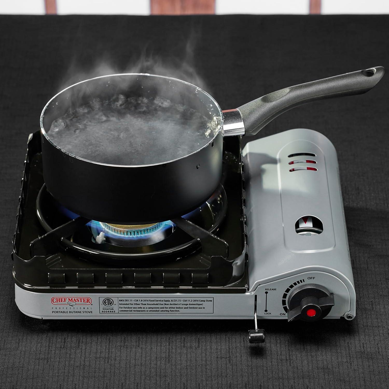 Chef-Master+Portable+Butane+Stove+w%2f+Carrying+Case