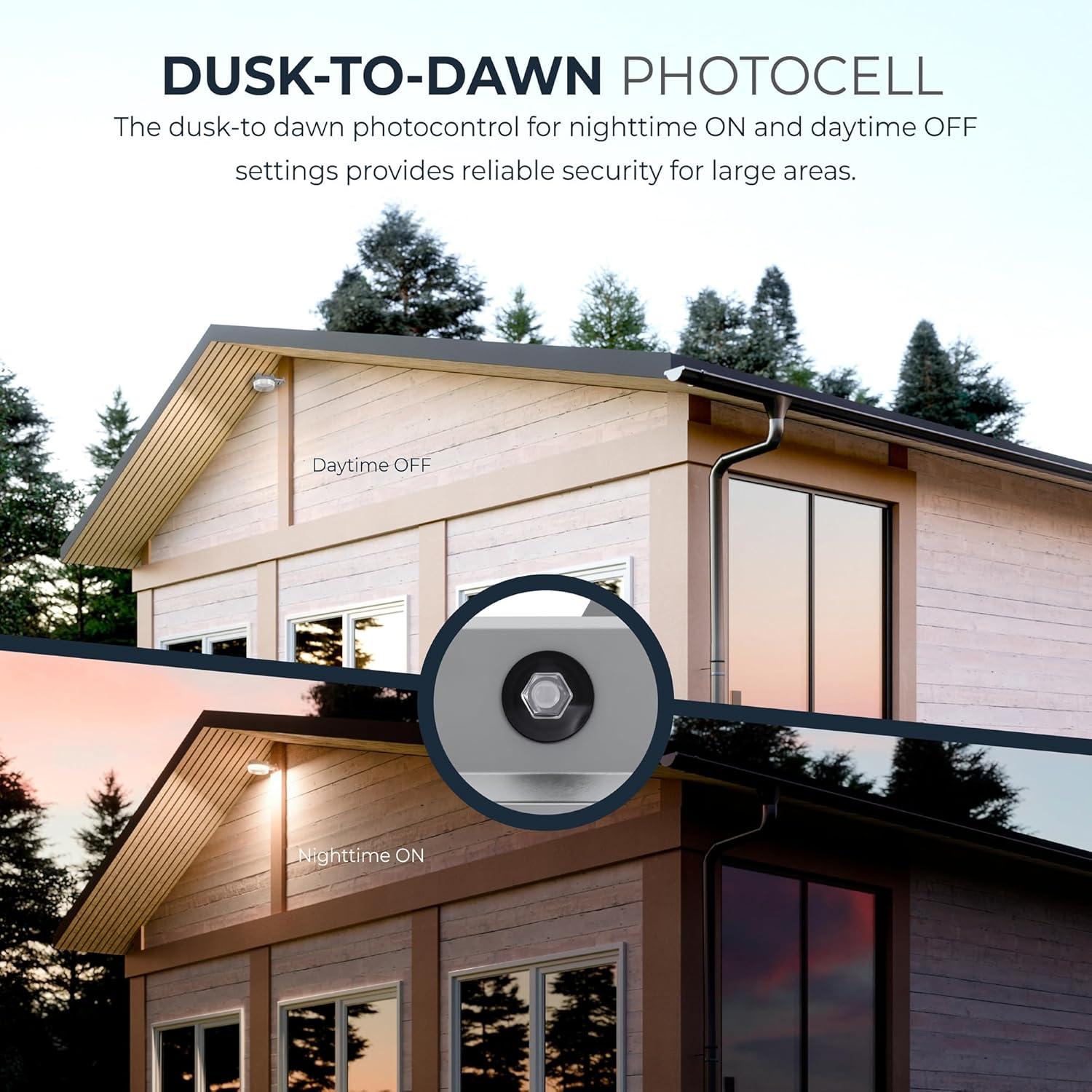 Cooper Lighting LLC 1 - Head LED Hardwired Dusk to Dawn Outdoor Security Area Light