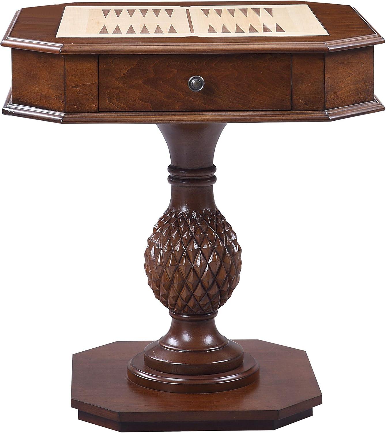 Cherry Game Table With 2 Drawer Cherry Traditional Wood