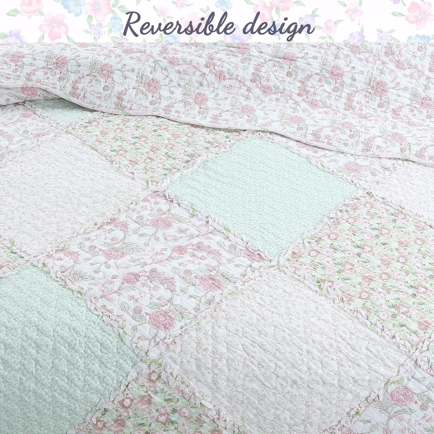 Cozy Line Home Fashion Cotton Patchwork Quilt Set