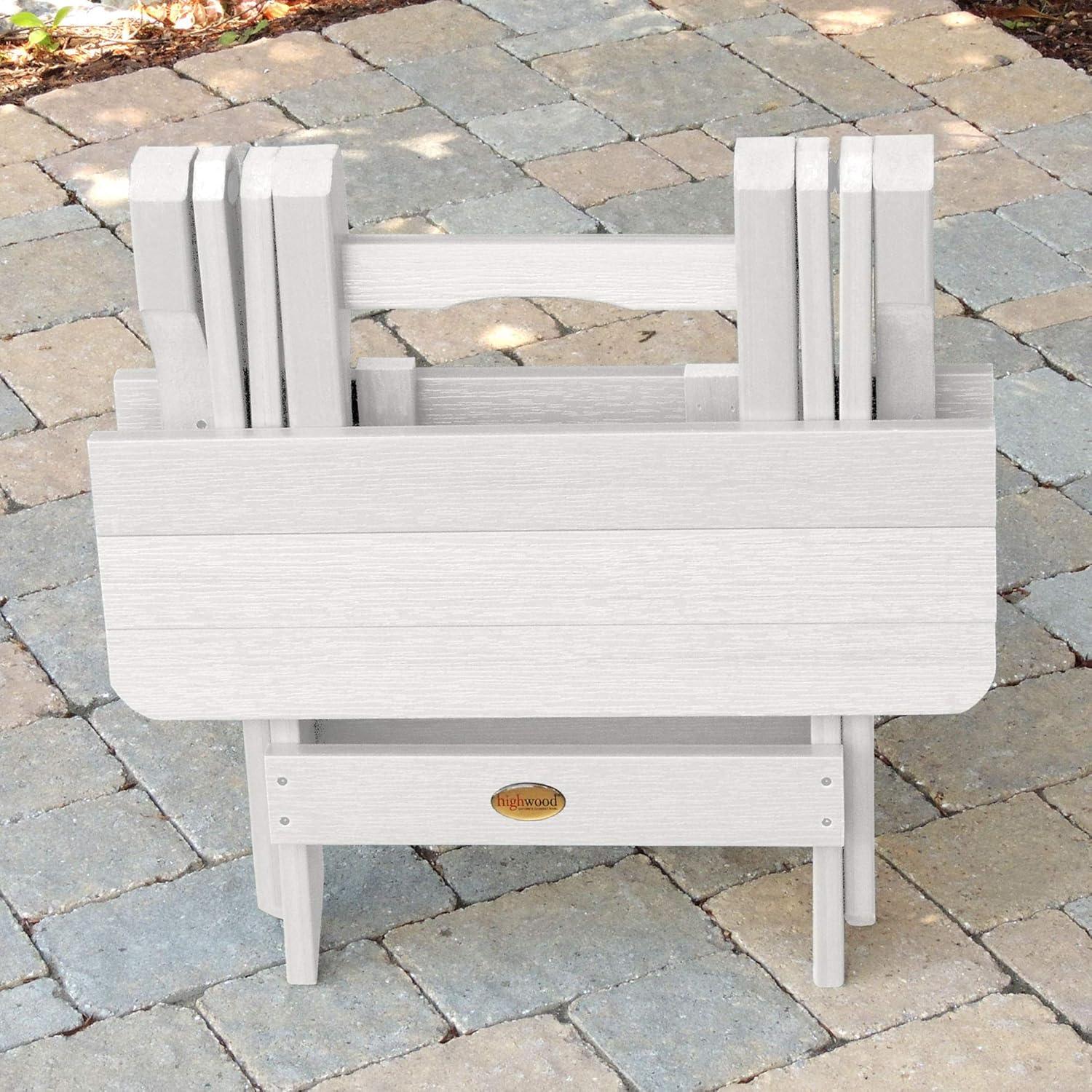 Highwood Folding Adirondack Side Table - 20" L x 13.8" W x 17.2" H, Outdoor, Eco-friendly, Synthetic Wood