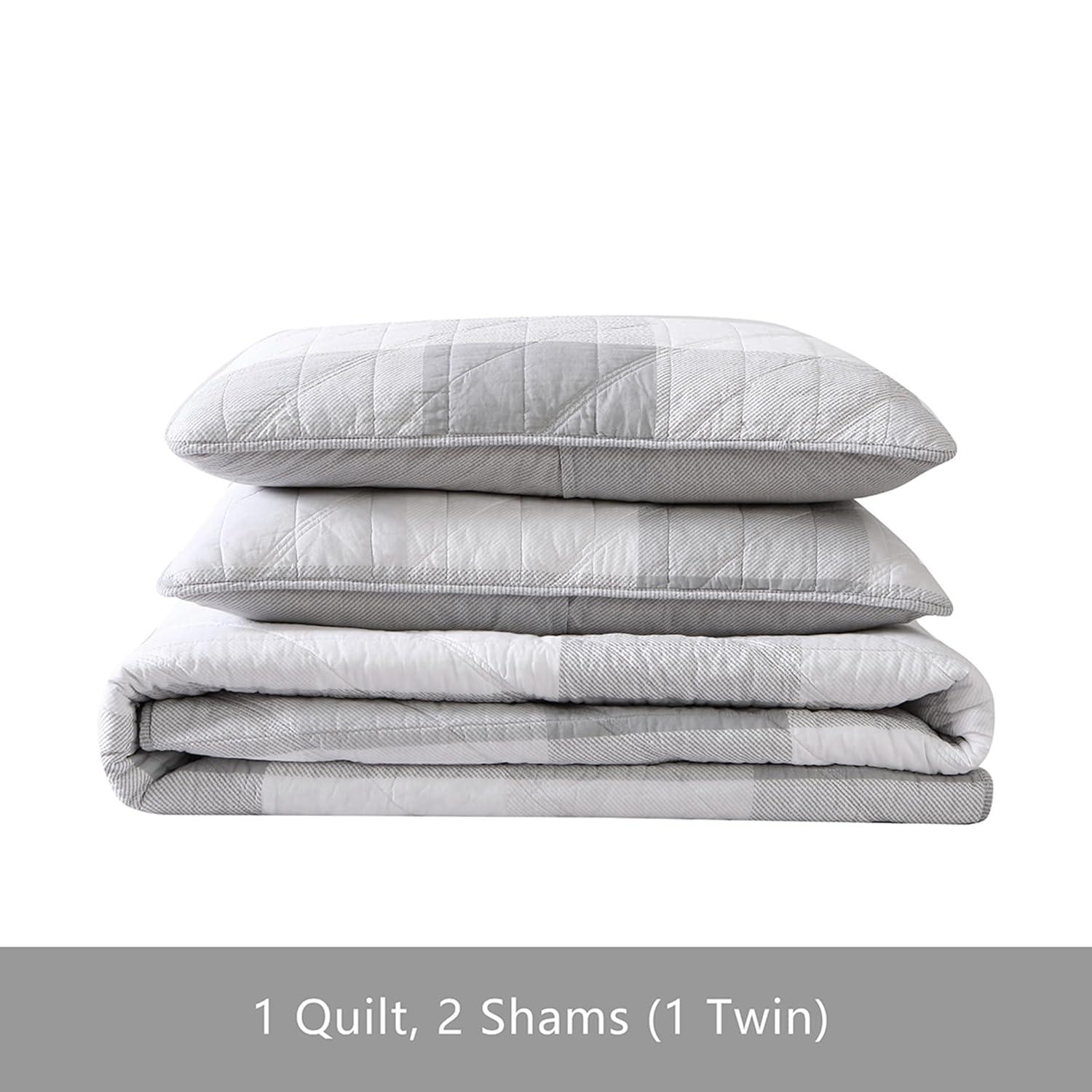 Eddie Bauer Boulder Plaid Cotton Green Quilt Set & Reviews | Wayfair