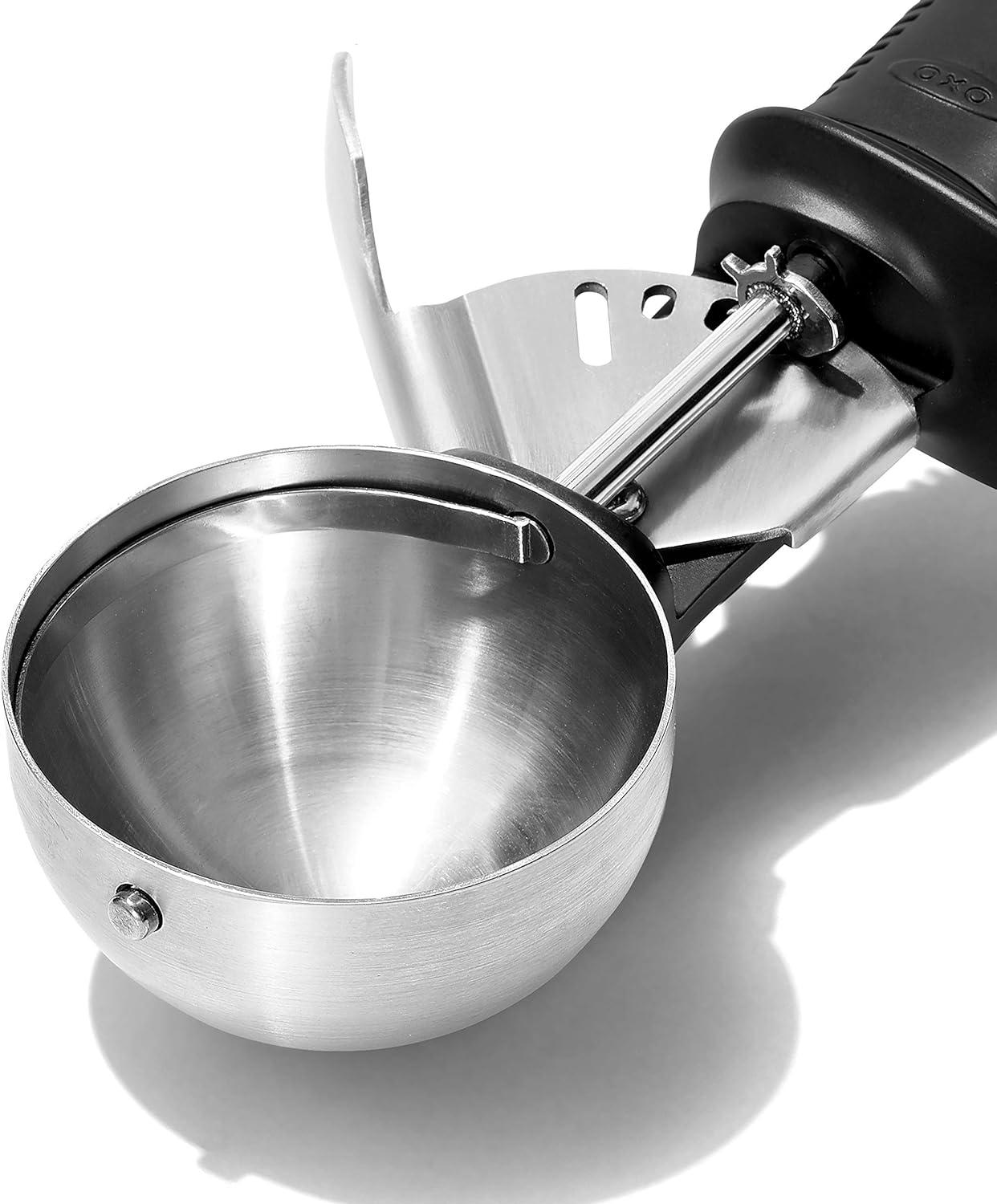 Stainless Steel Ice Cream Scoop with Non-slip Grip