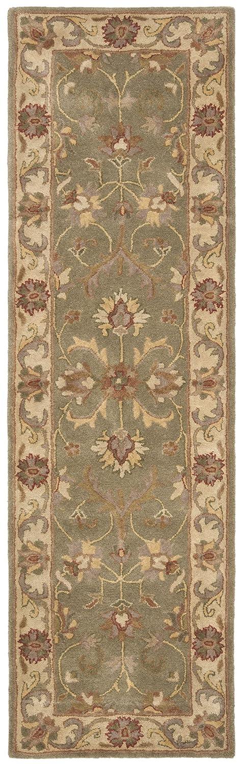 Heritage HG811 Hand Tufted Runner Rug - Green/Gold - 2'3"x8' - Safavieh.