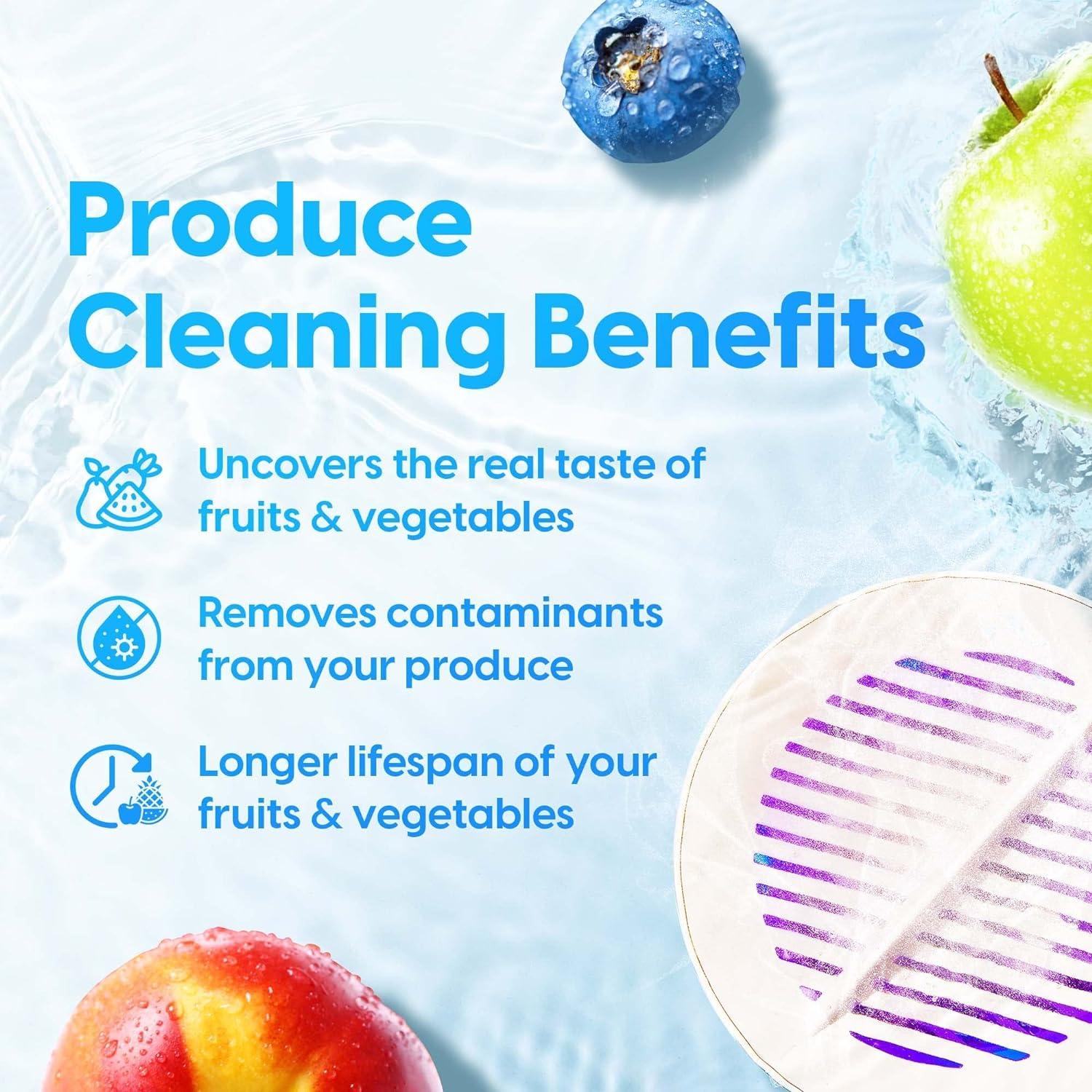 AquaPure AquaPure - Fruit and Vegetable Washing Machine, USB-Rechargeable Produce Purifier 3.94 x 1.97 in