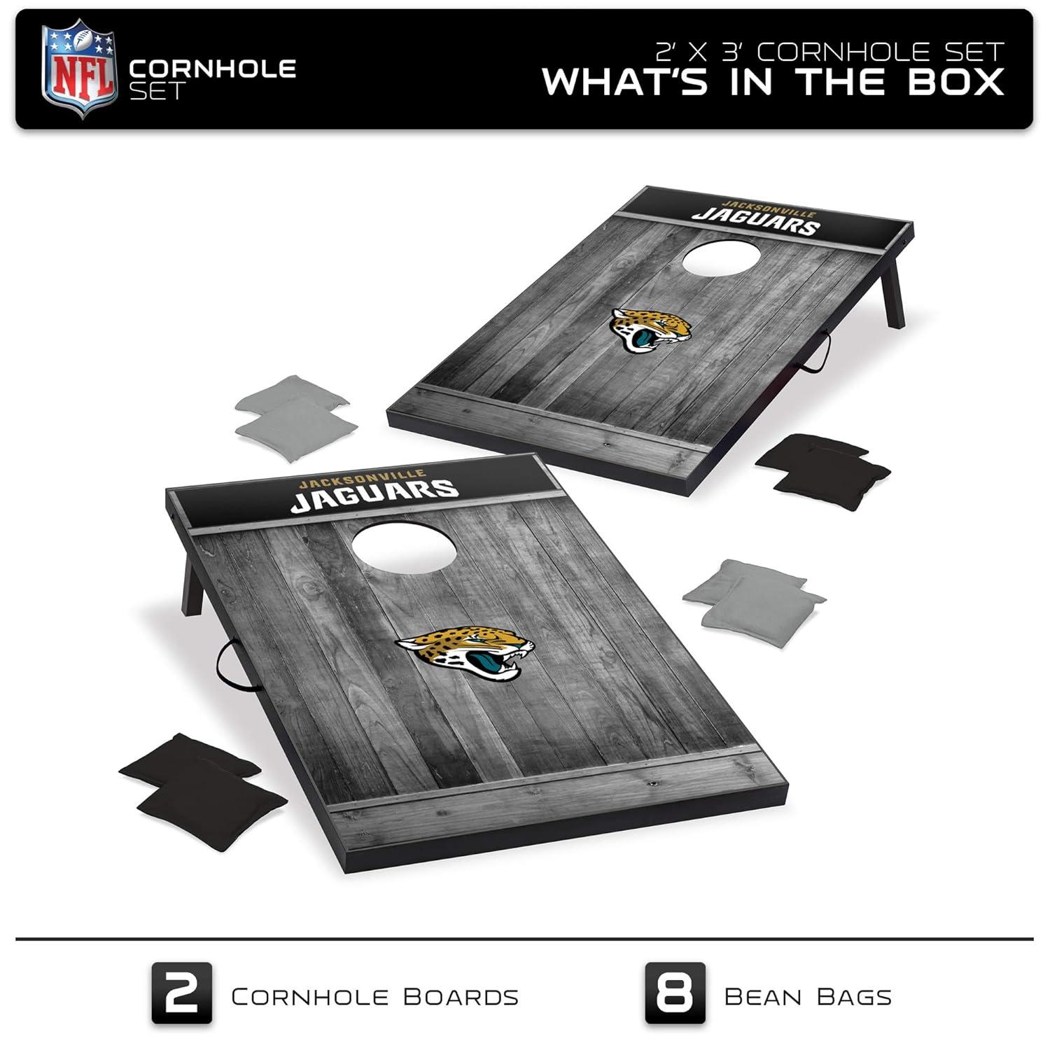 NFL Jacksonville Jaguars 2'x3' Cornhole Board - Gray