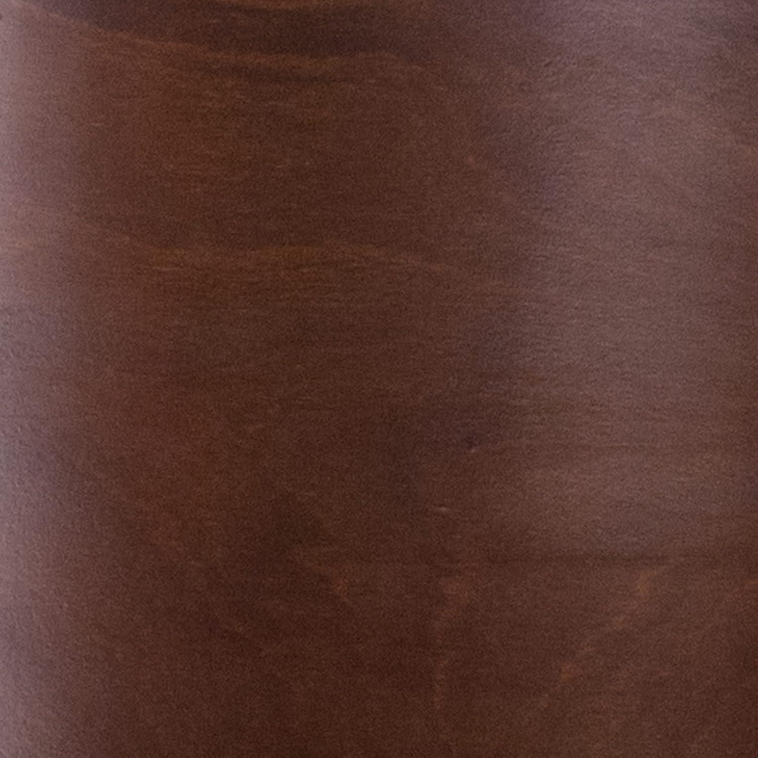 Flash Furniture Lacey Series Solid Back Walnut Wood Restaurant Chair - Black Vinyl Seat