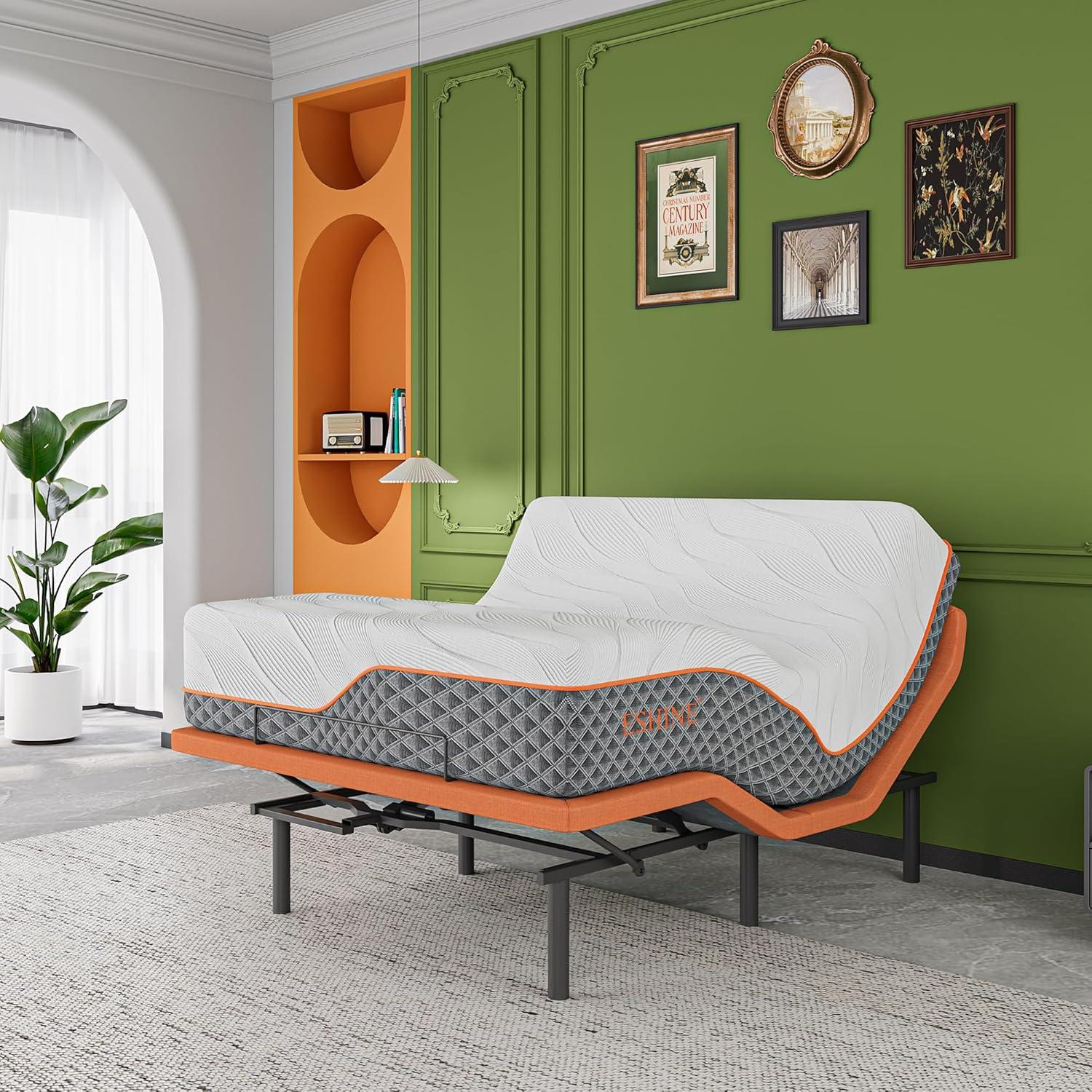 Zero Gravity Adjustable Bed with 14" Hybrid Mattress E3000 Series