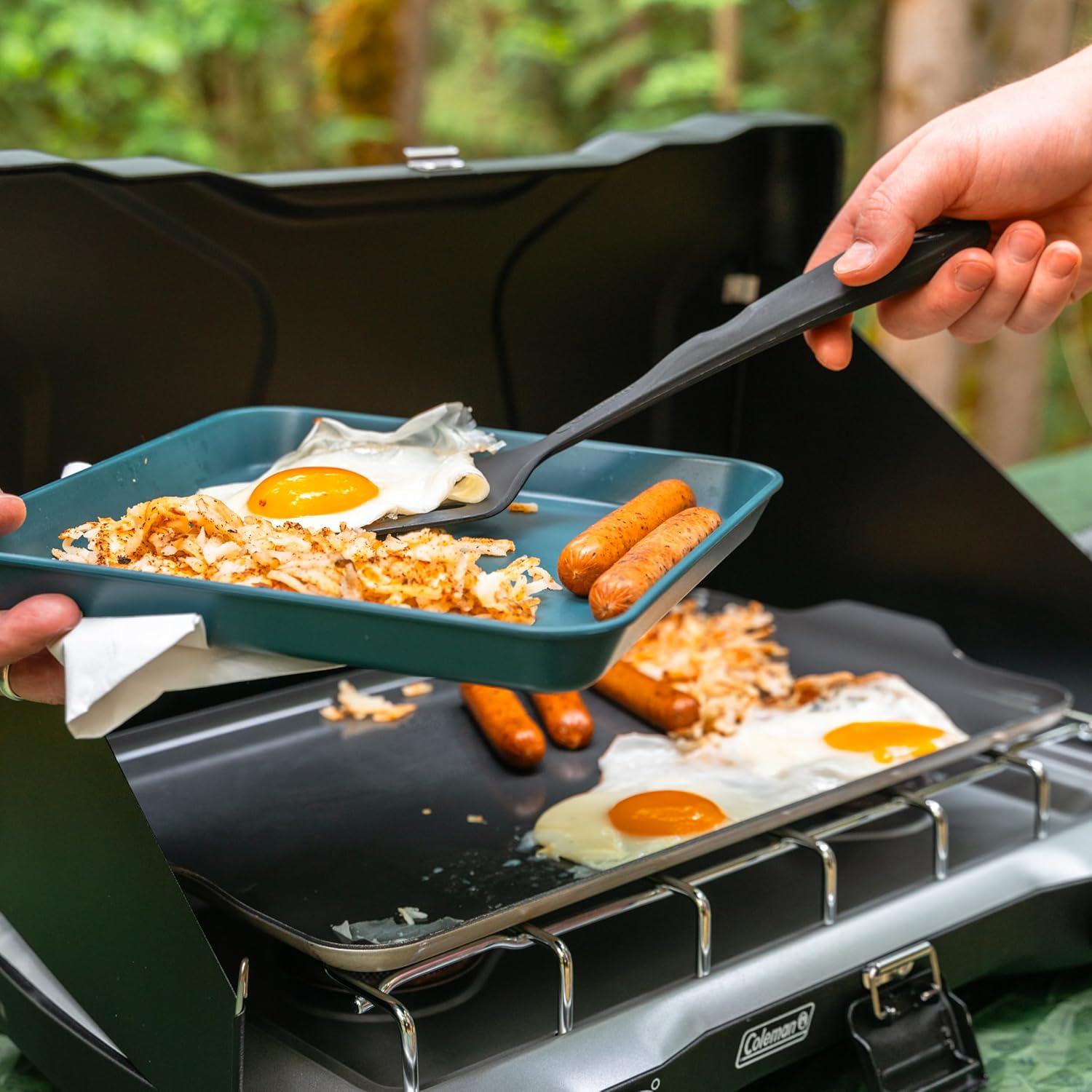 Lightweight Black Aluminum Non-Stick Camp Griddle