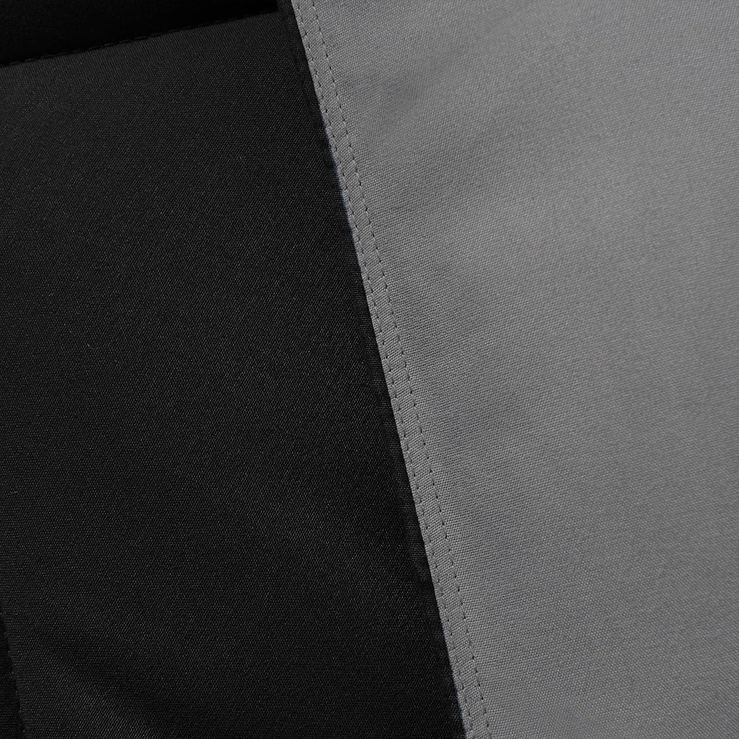 DOWNCOOL Comforter King Size, Reversible Duvet Insert,Black/Grey All Season Blanket, Lightweight Quilt, Down Alternative Hotel Comforter with Corner Tabs (Black/Gray, King 102x90 Inches)