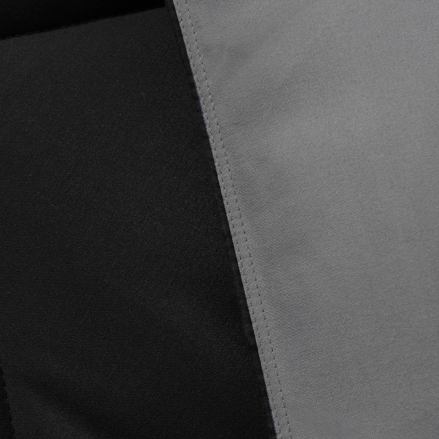 DOWNCOOL Comforter King Size, Reversible Duvet Insert,Black/Grey All Season Blanket, Lightweight Quilt, Down Alternative Hotel Comforter with Corner Tabs (Black/Gray, King 102x90 Inches)