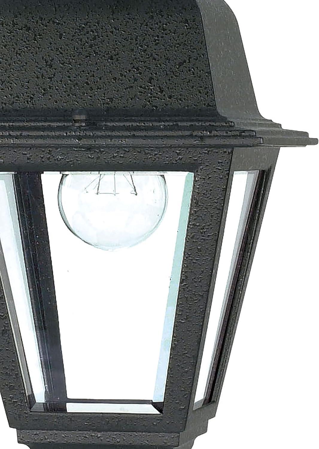 Briton Black Glass Outdoor Hanging Lantern