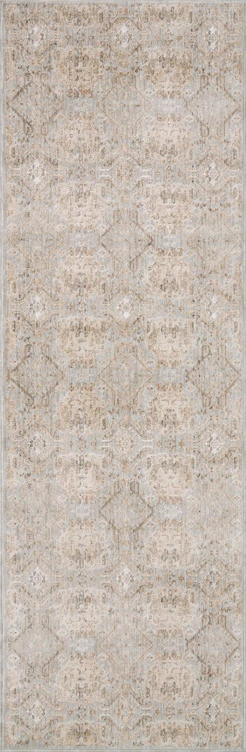 Zuma Rug by Amber Lewis x Loloi - Silver and Multicolor / 9'6" x 13'1"