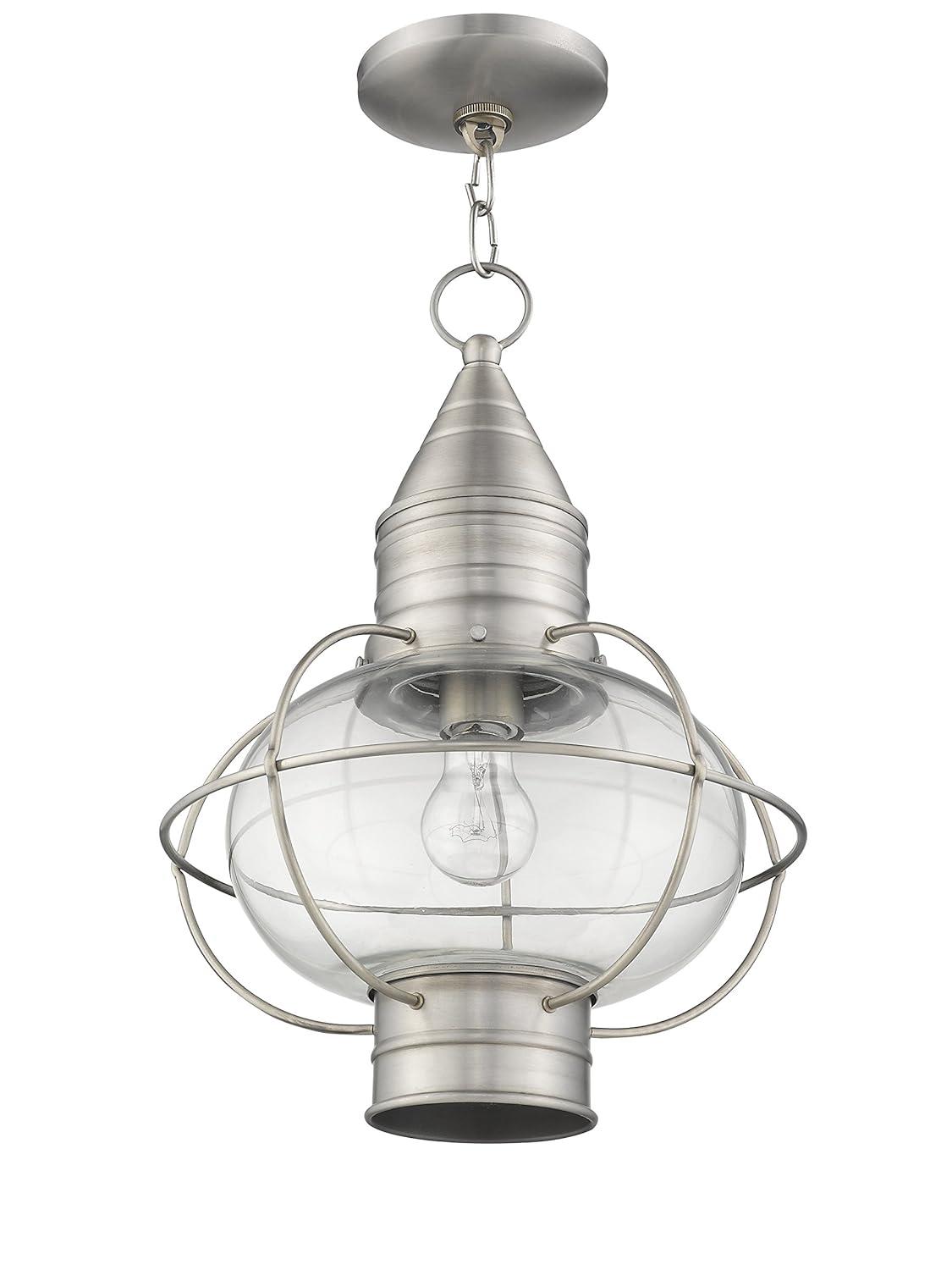 Livex Lighting Newburyport 1 - Light Pendant in  Brushed Nickel