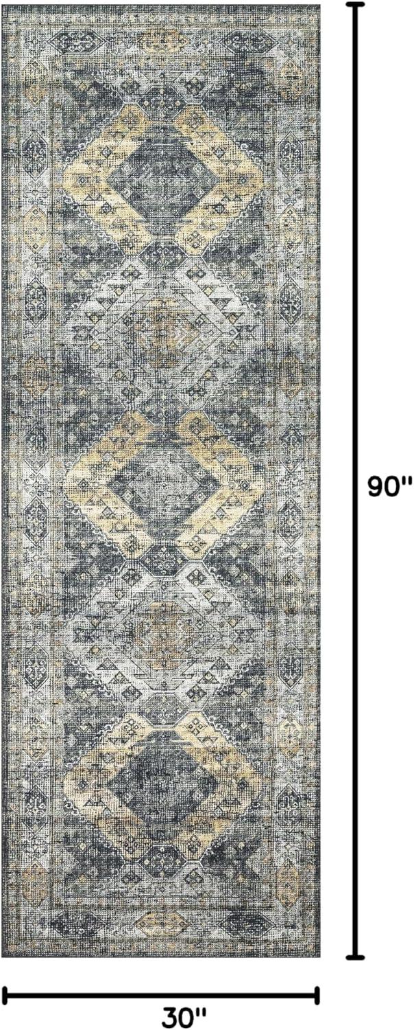 Loloi II Skye Oriental Graphite / Silver Area Rug