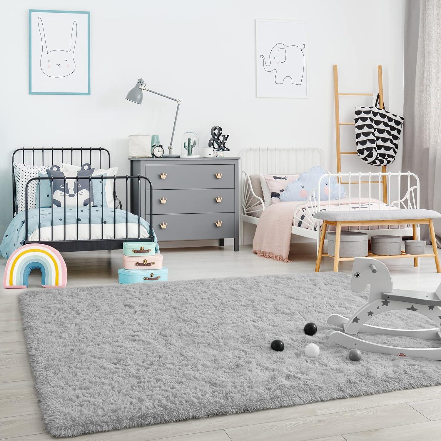 nuLOOM Cloud Shag Accent Rug, 3x5, Gray