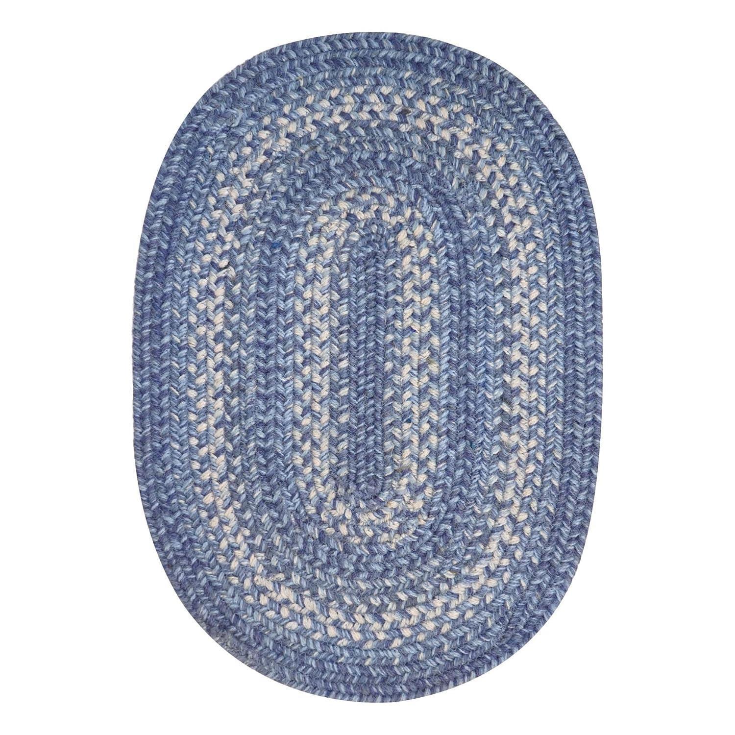 Homespice - Denim Blue Runner for Table 11x36 inches, a Long and Thick Table Runner to Use as a Coastal Style Dinner Table Runner - Handmade from Premium Jute - Reversible and Durable Braided Runner