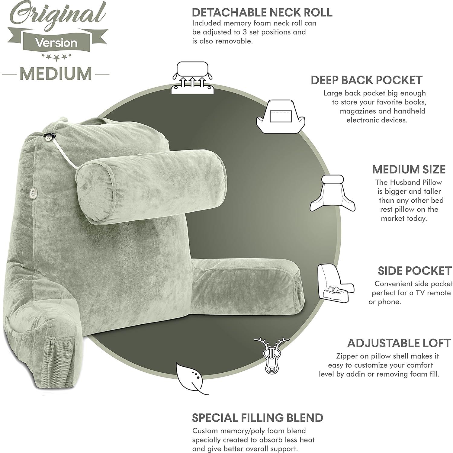 Husband Pillow  Reading Rest Outdoor Pillow Cover & Insert & Reviews | Wayfair