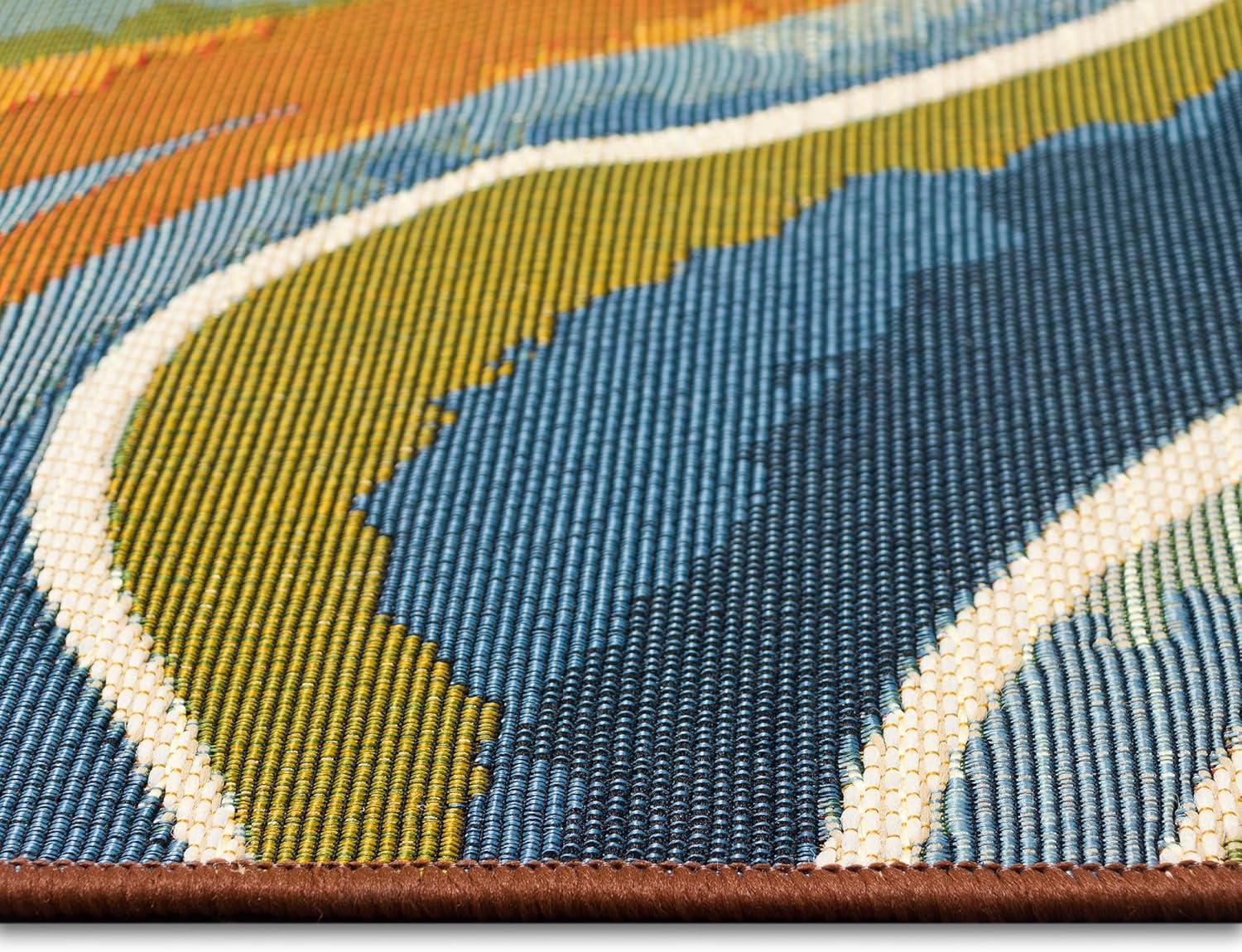 Liora Manne Marina Tides Indoor/Outdoor Rug Multi 3'3" x 4'11"