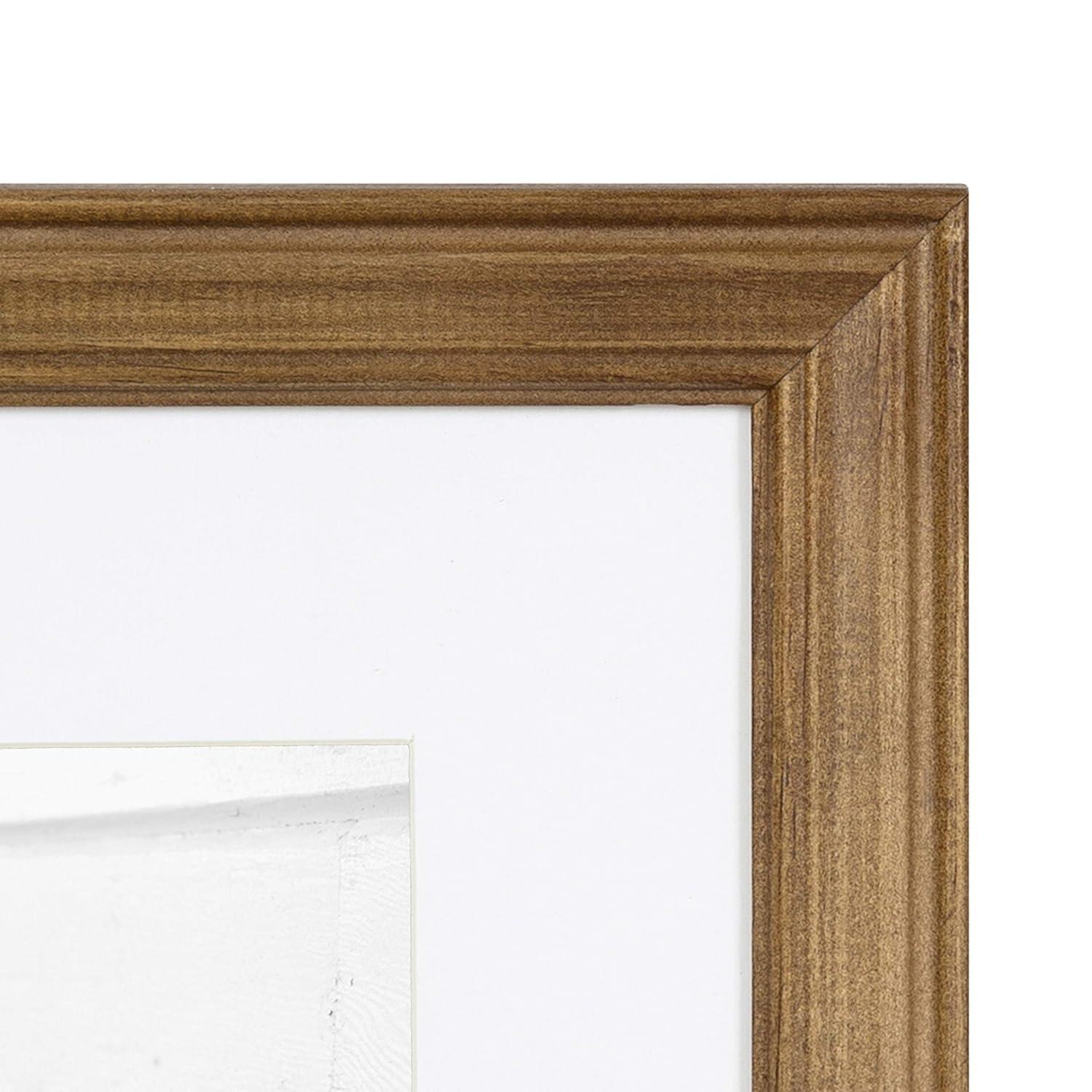10pc Bordeaux Frame Box Set Natural: Wall Gallery Kit, Wood Shelves, Multi-Size Frames - Kate & Laurel All Things Decor