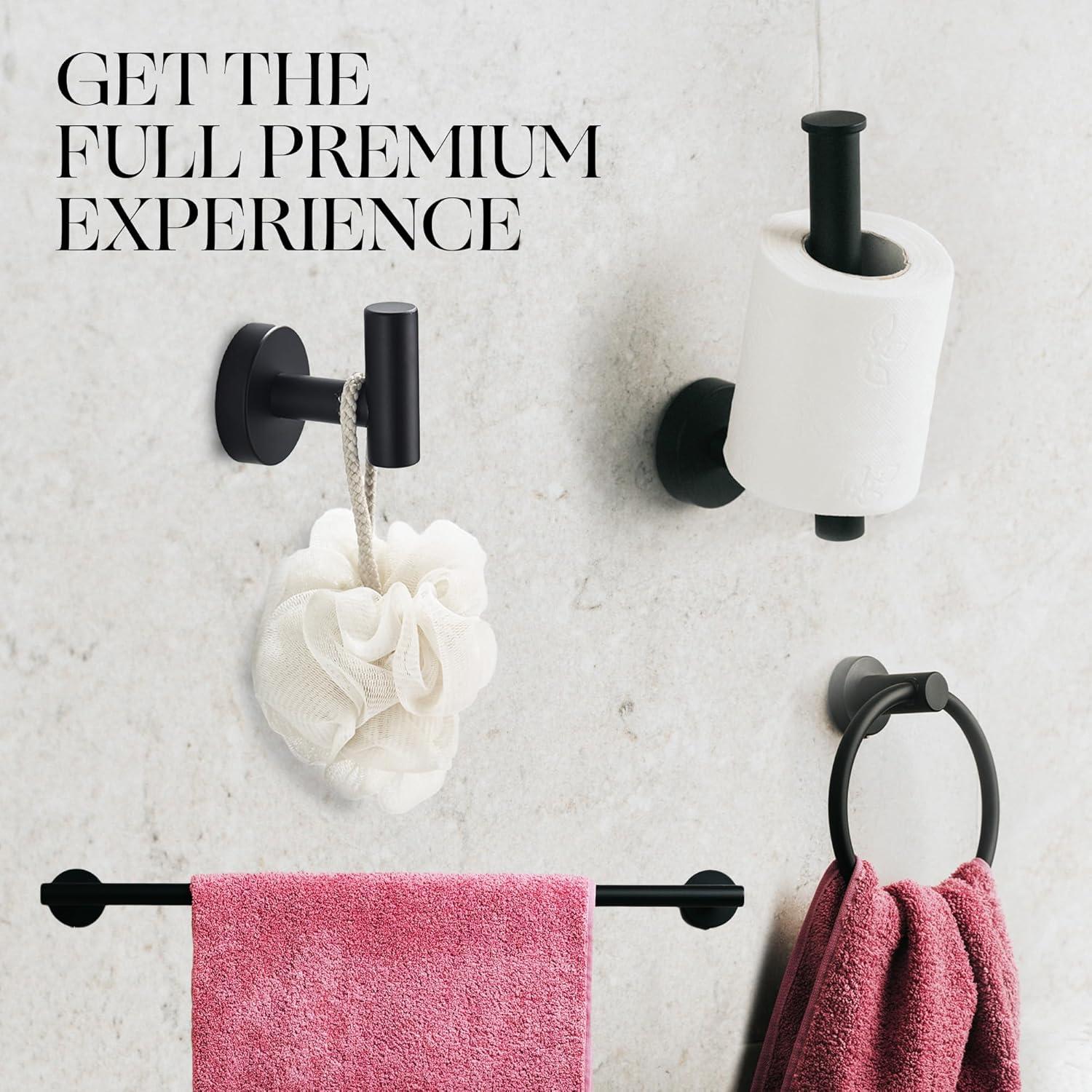 Marmolux Accessories 4 - Piece Bathroom Hardware Set S911-4BK