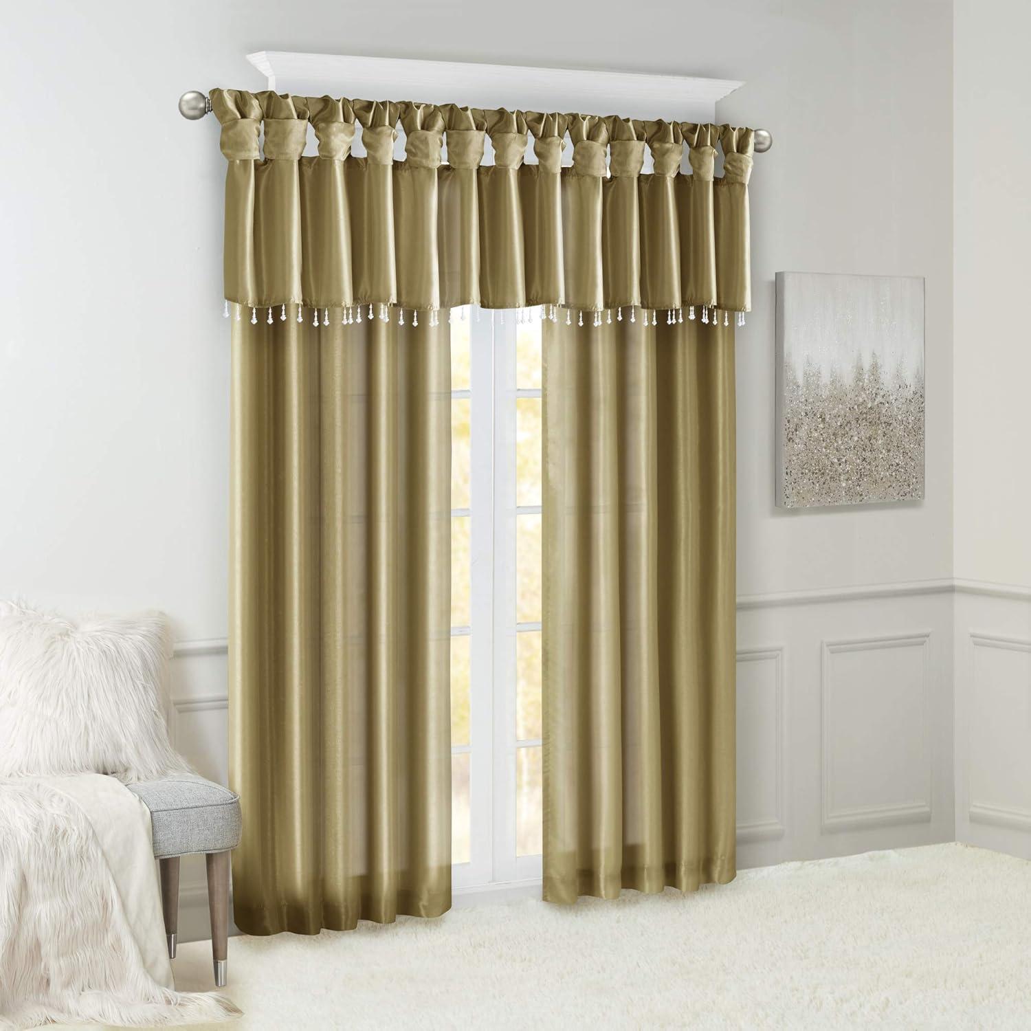 Madison Park Rivau Light-Filtering Single Curtain Panel