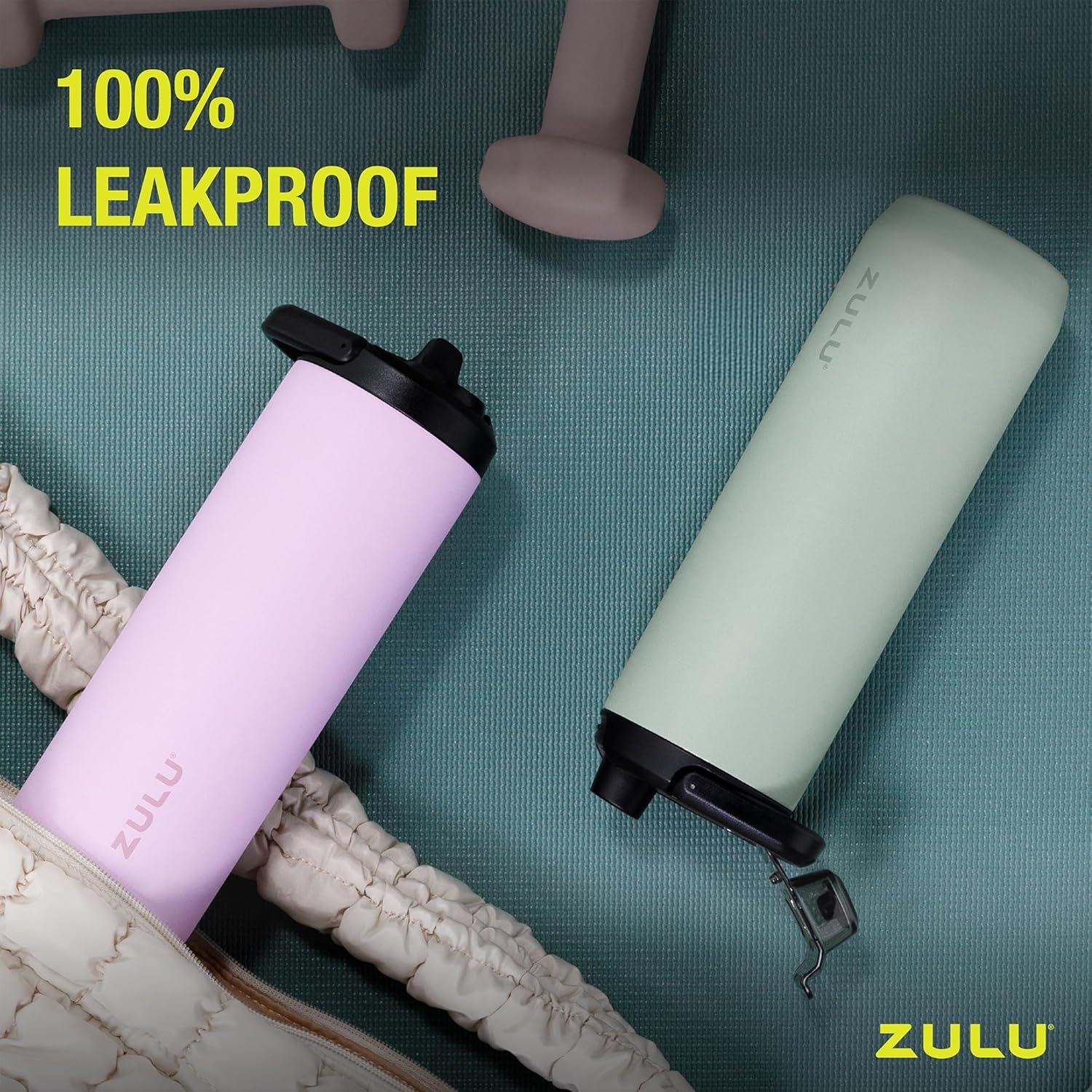 Zulu Base 32oz Stainless Steel Water Bottle - White