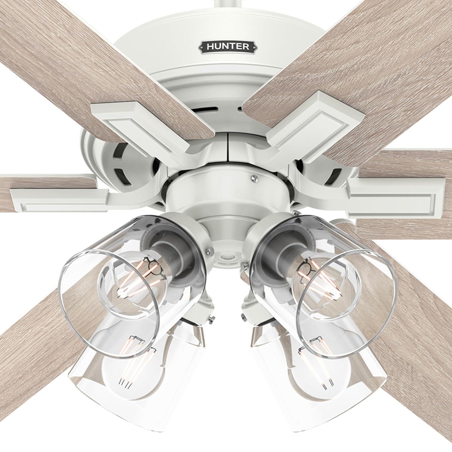 Hunter 52 Inch Fonthill ENERGY STAR® Hunterexpress Ceiling Fan With Lights And Remote