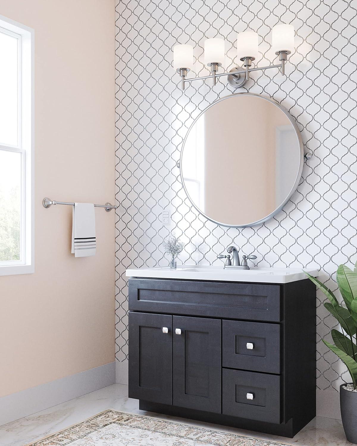 Design House Brookings 36 Inch Bathroom Vanity, Ready to Assemble, Solid Wood, Sherwin Williams – Design House, 587097