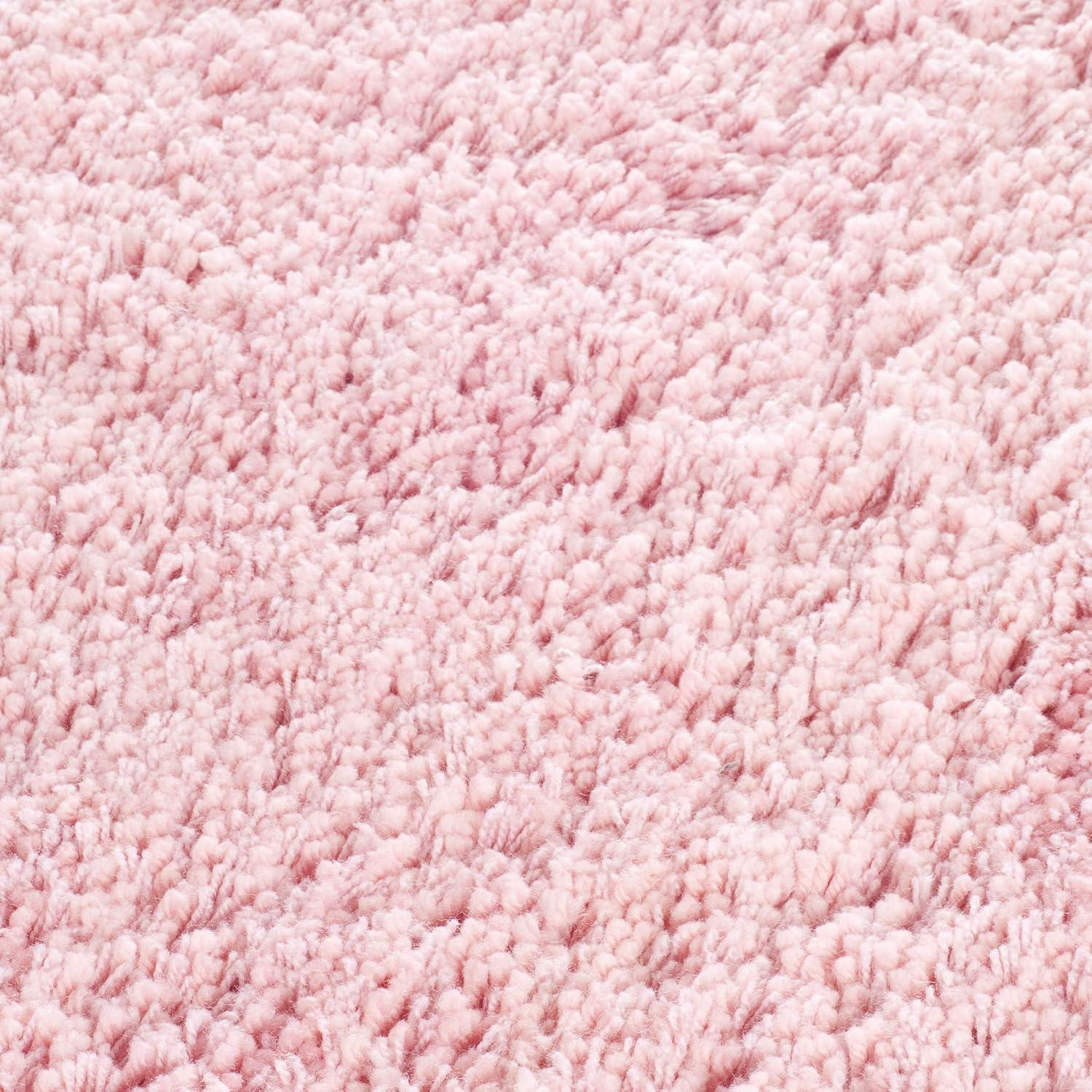SAFAVIEH Glen Solid Plush Shag Area Rug, Pink, 6' x 9'