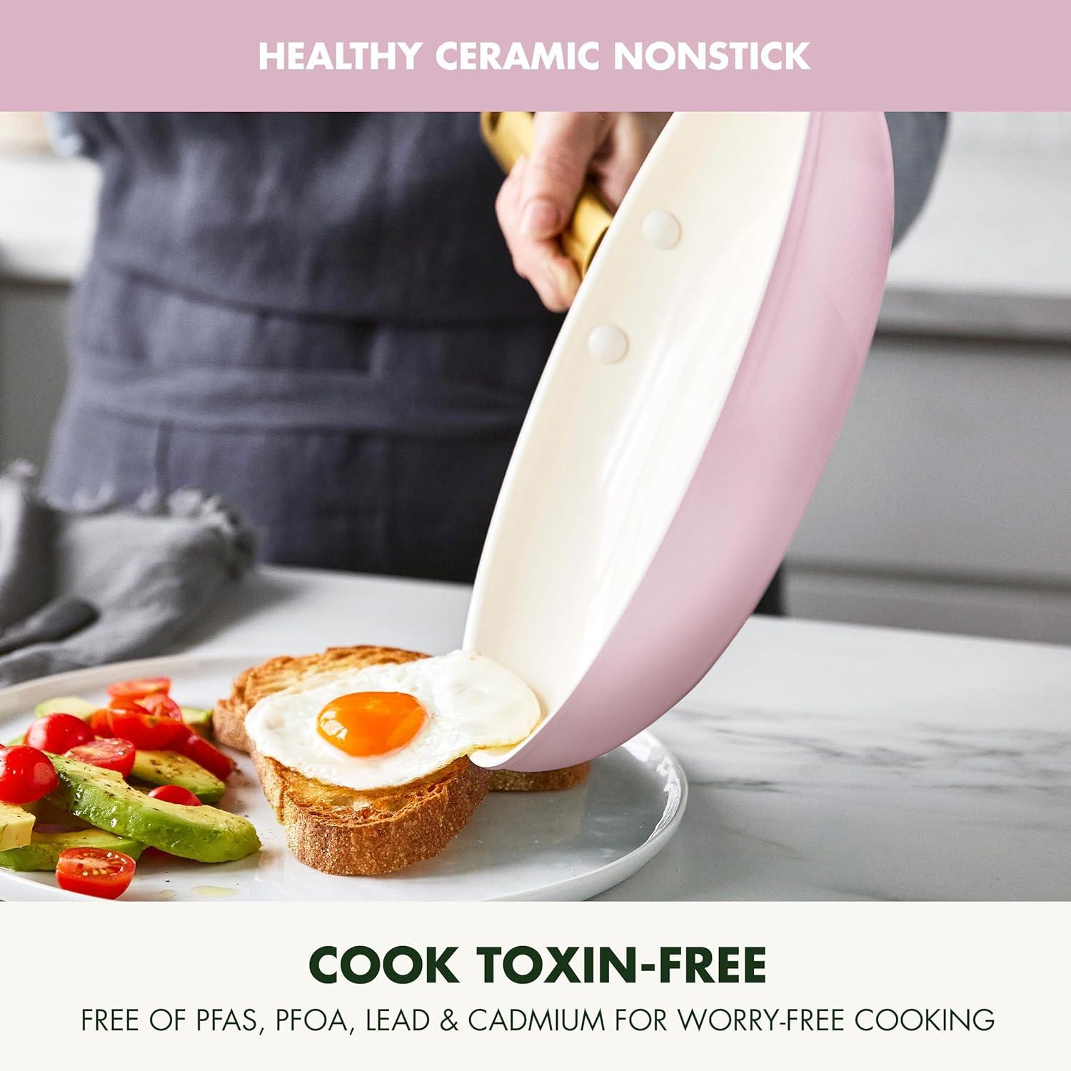 GreenPan Reserve Hard Anodized Healthy Ceramic Nonstick 10 Piece Cookware Set