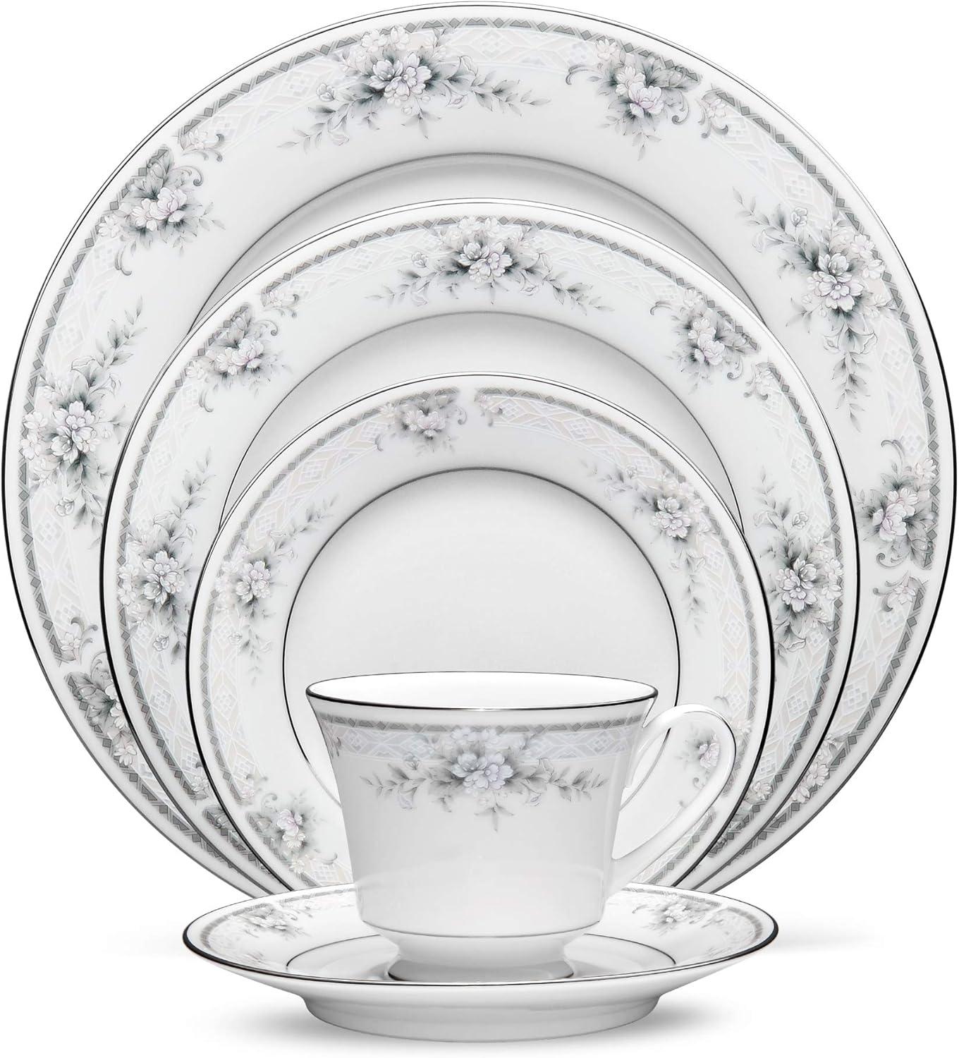 Sweet Leilani White Porcelain 5-Piece Place Setting