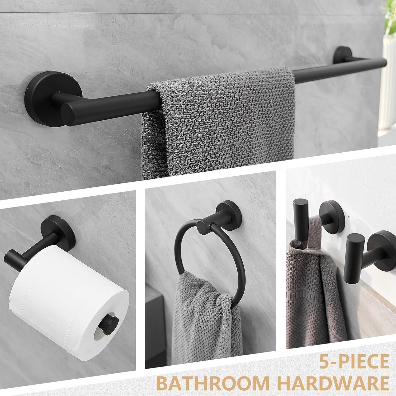 VIBRANTBATH A-91020-BG 5 - Piece Bathroom Hardware Set