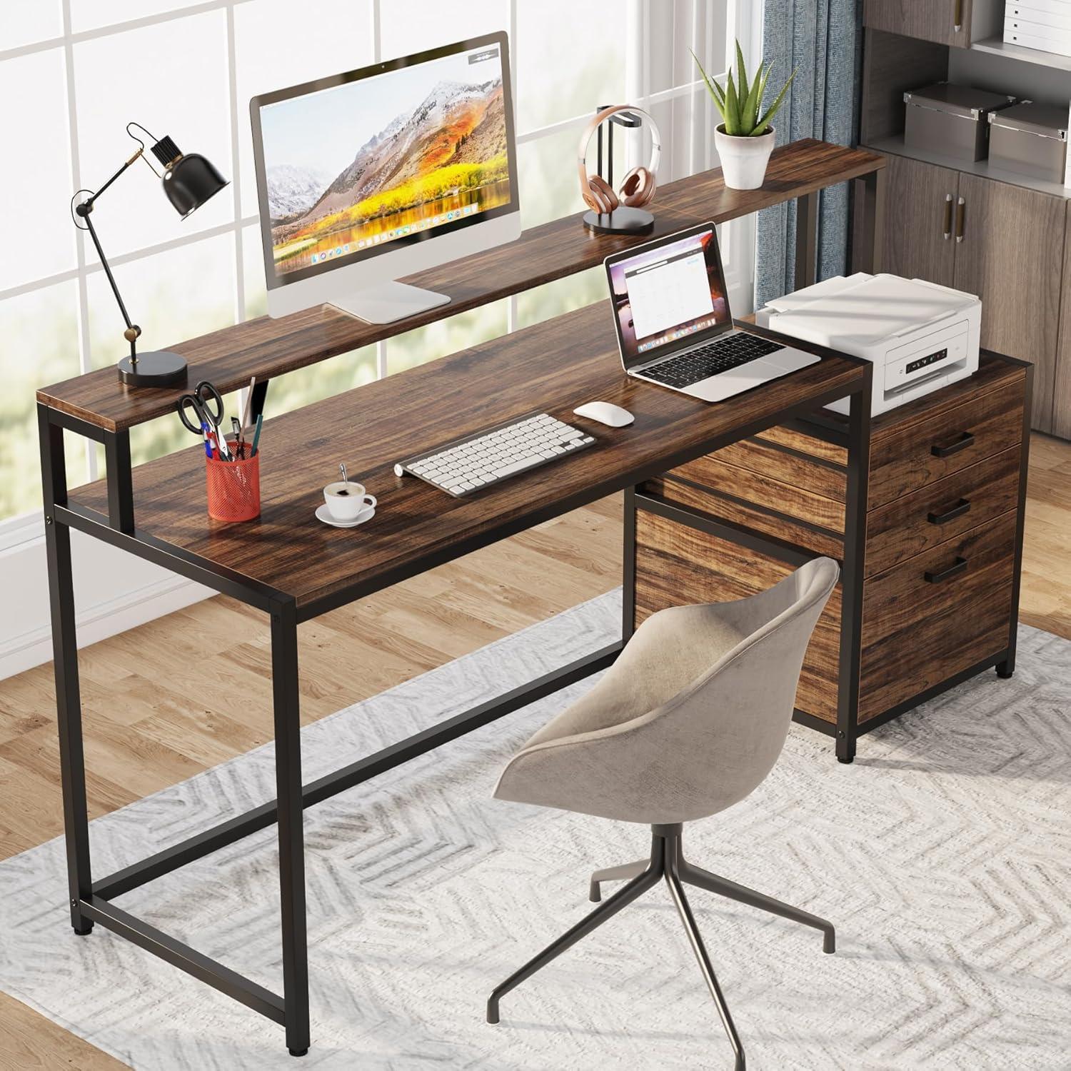 Lantine 63" Ergonomic Office Desk