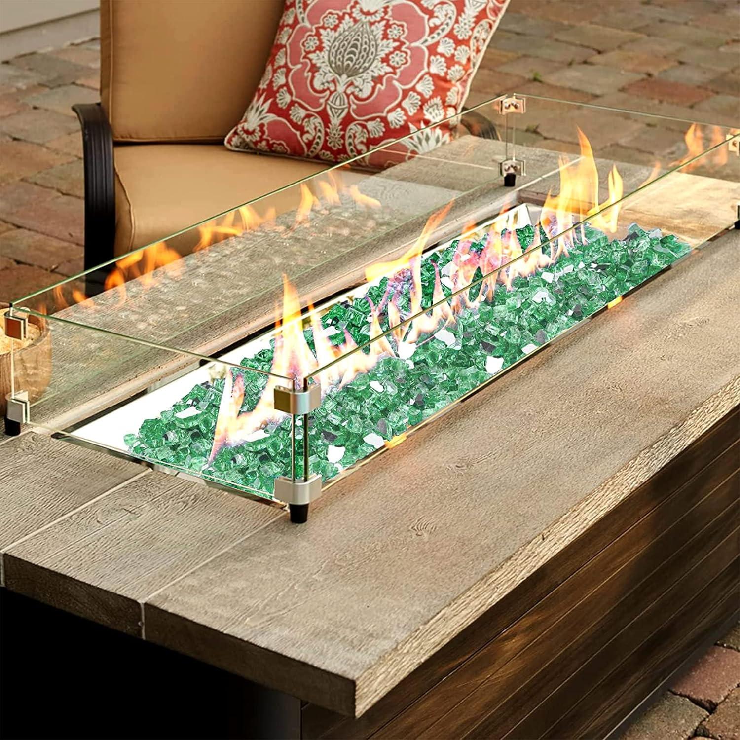 Evergreen Reflective Tempered Fire Pit Glass, 10 lbs