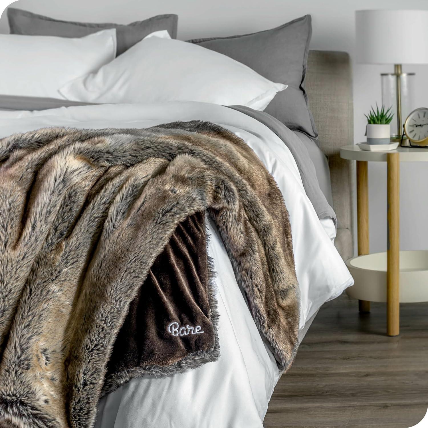 Faux Fur Blanket by Bare Home