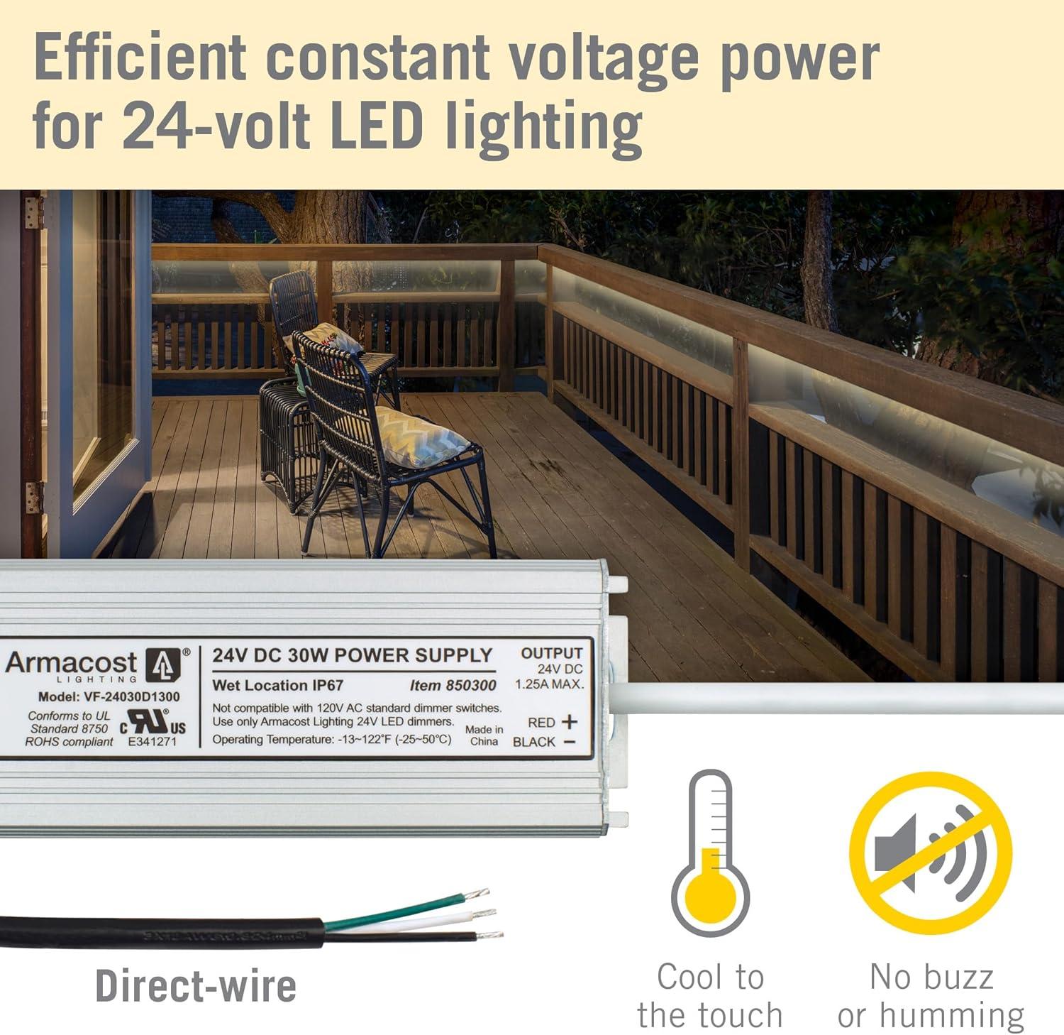 Standard Indoor/Outdoor LED Driver 24V DC, Electronic Transformer