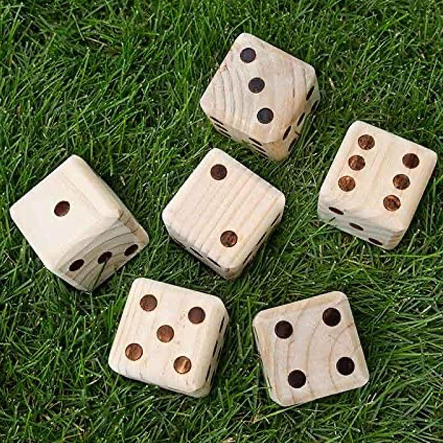 Oversized Wooden Yard Dice