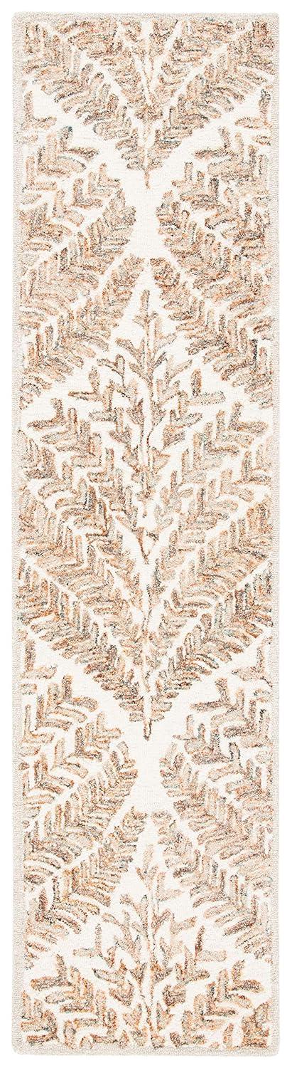 Capri CPR208 Tufted Indoor Runner Rug - Ivory/Brown - 2'3"x7' - Safavieh