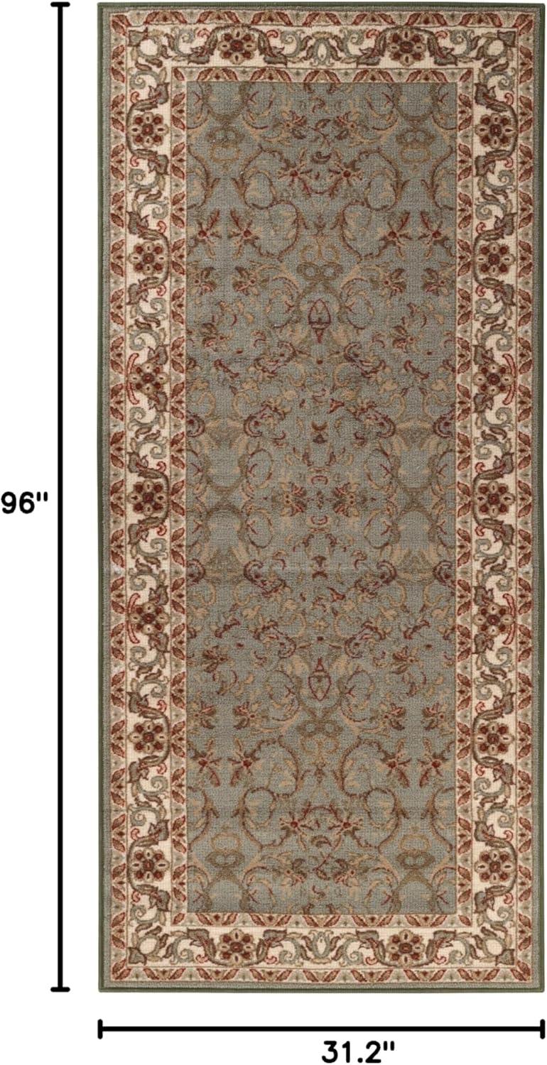 Heritage Traditional Floral Scroll Vines Indoor Or Area Rug