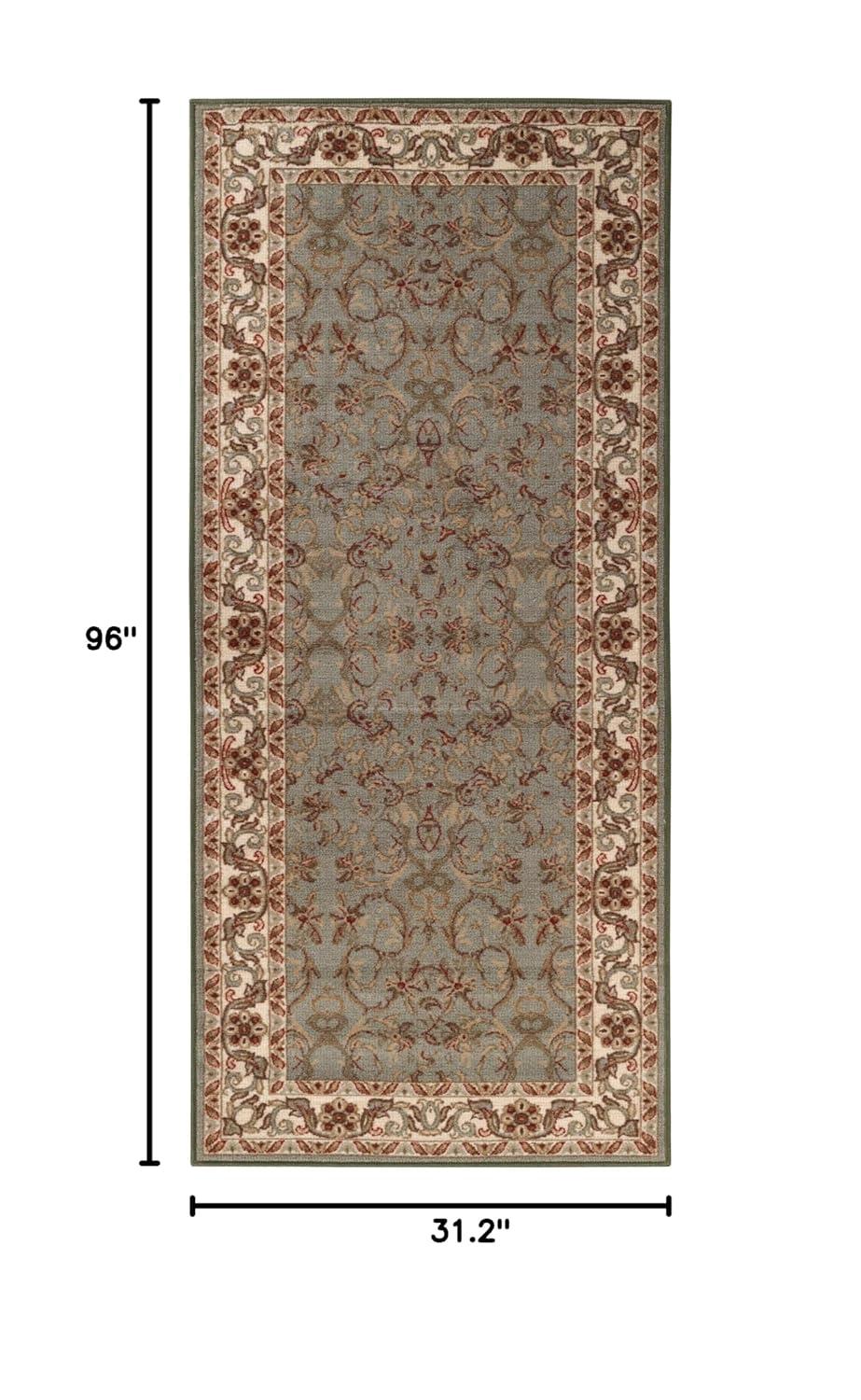 Heritage Traditional Floral Scroll Vines Indoor Or Area Rug
