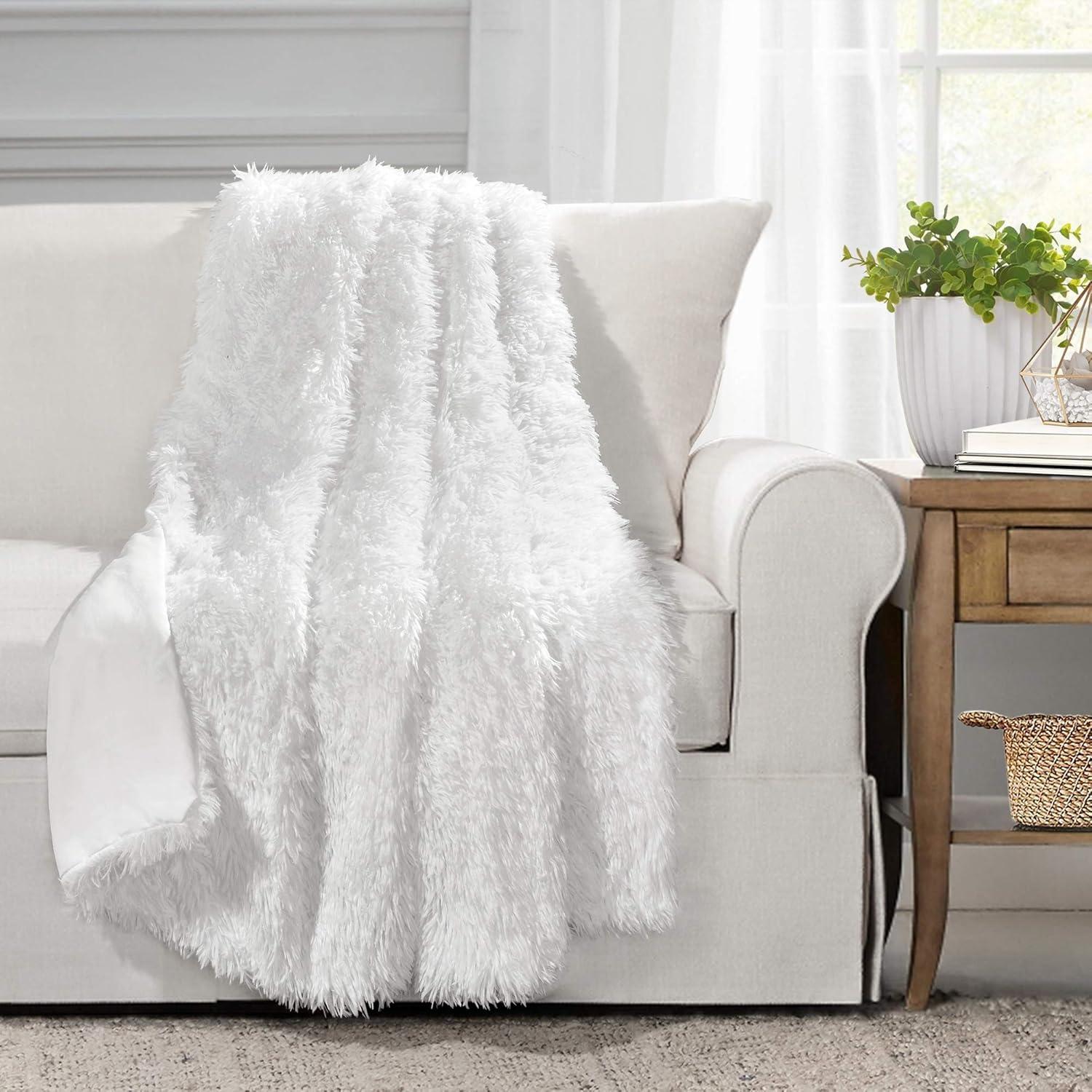 50"x60" Emma Faux Fur Throw Blanket - Lush Décor