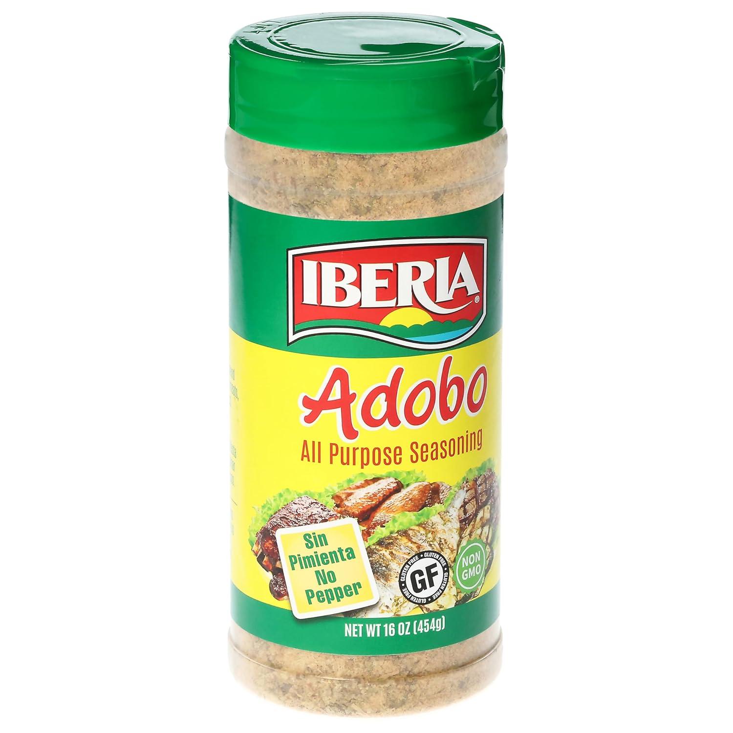 Iberia Adobo All Purpose Seasoning, Without Pepper, 16 oz