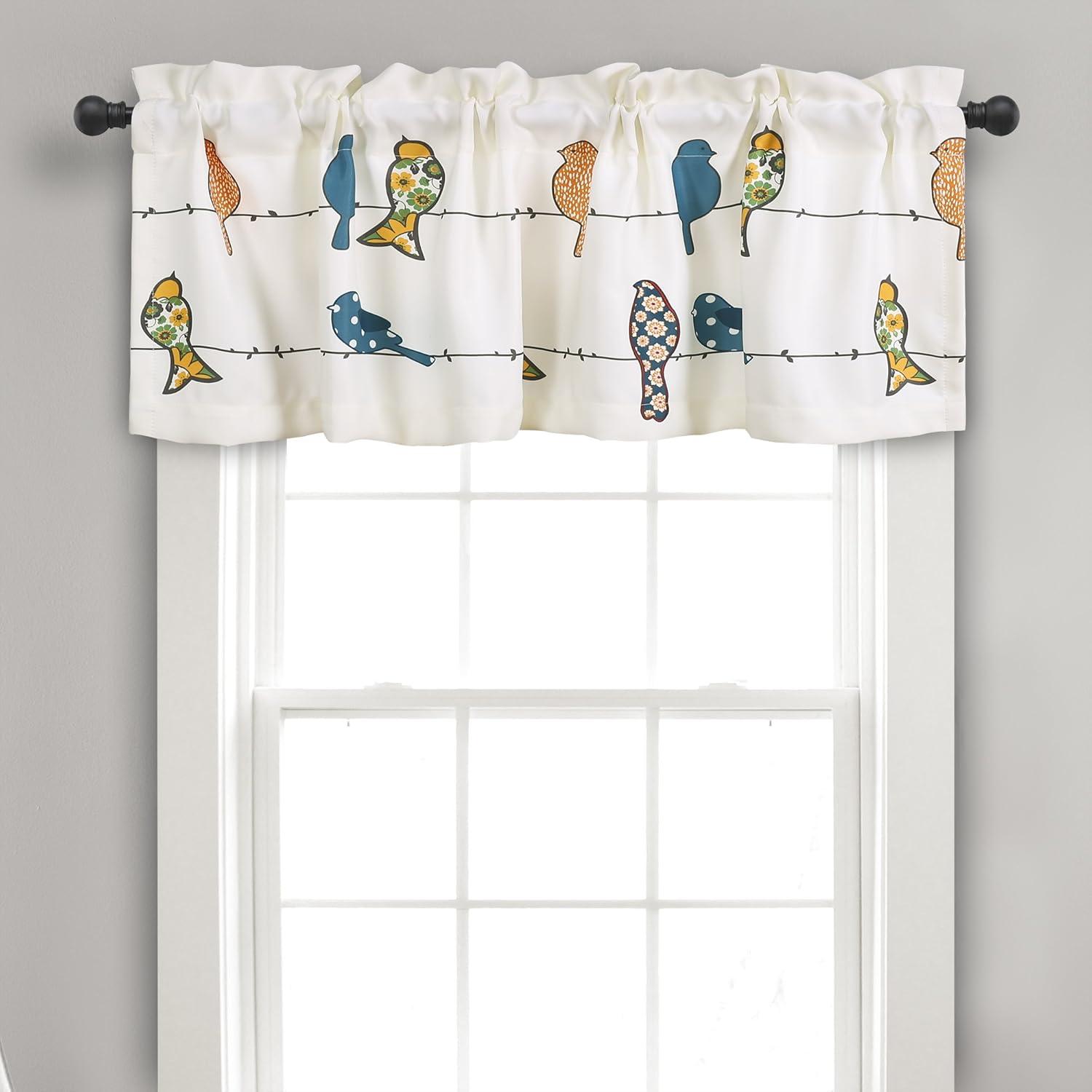 Torre & Tagus Rowley Birds Tailored 52'' W Window Valance