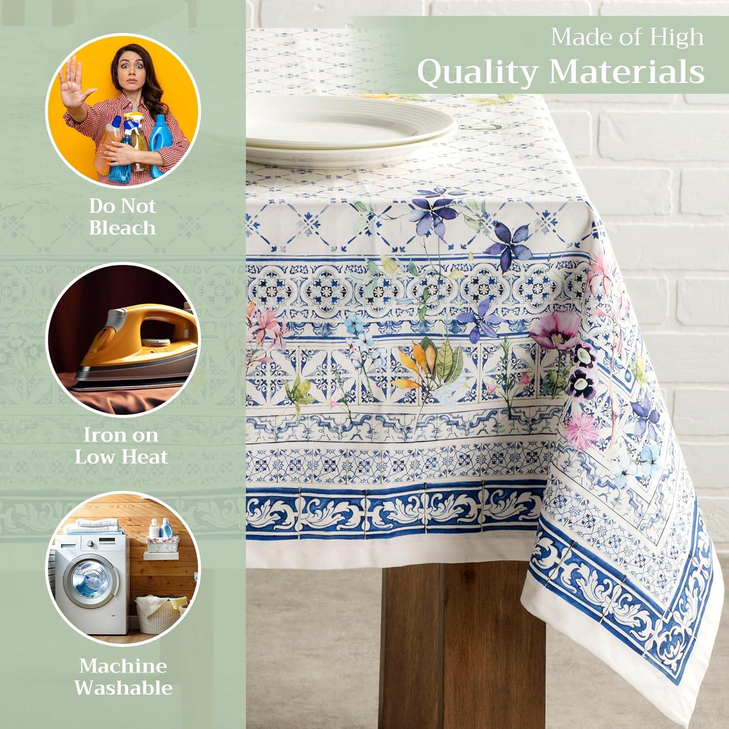 Maison d' Hermine Faience Tablecloth