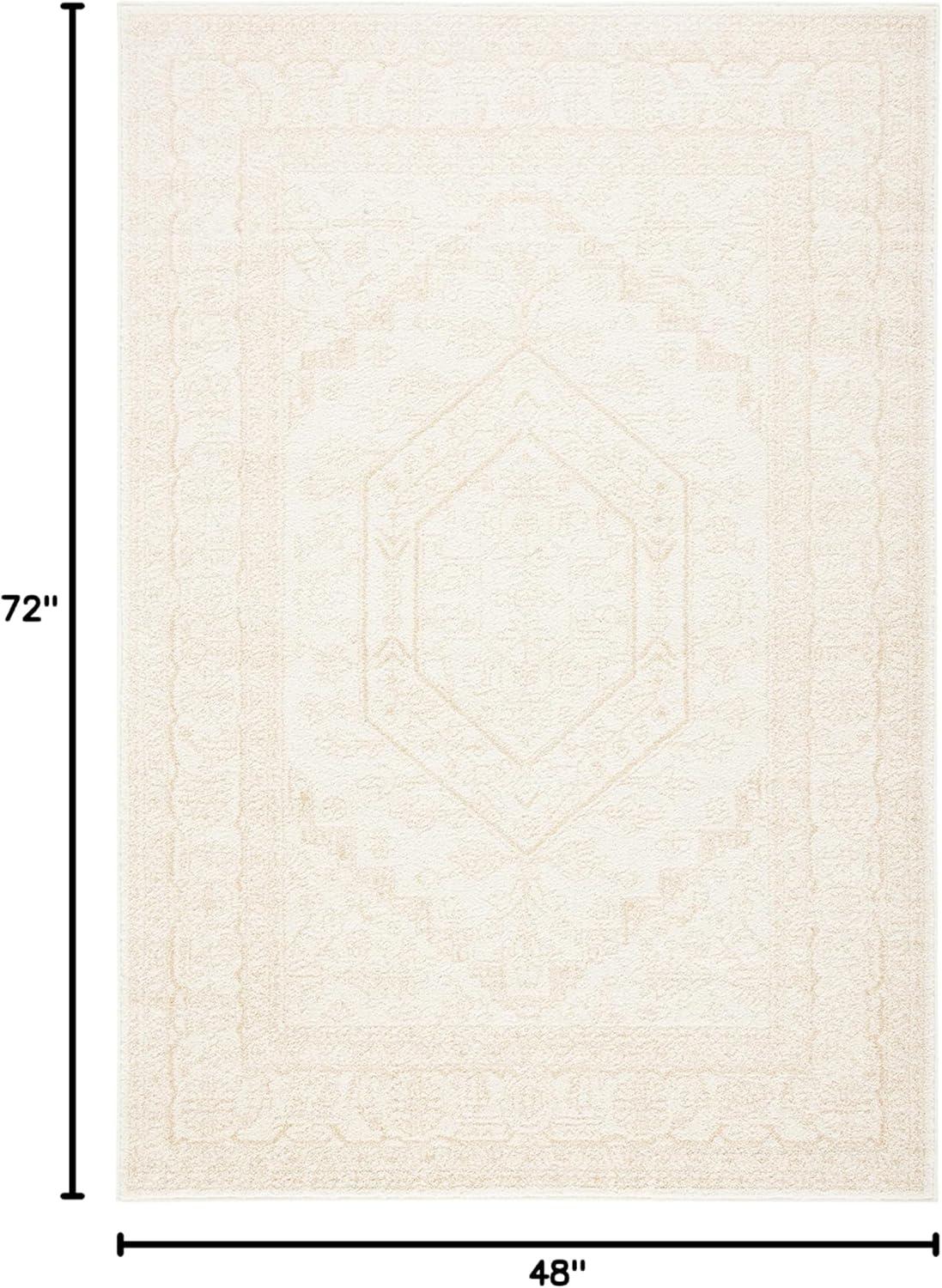 Adirondack ADR108 Power Loomed Area Rug - Ivory/Beige - 4'x6' - Safavieh.