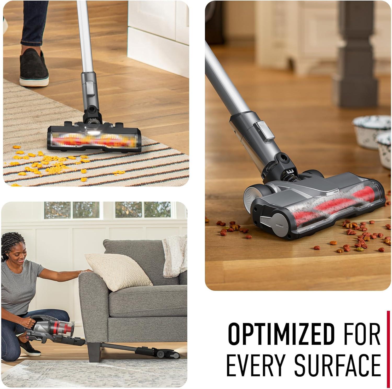 Hoover ONEPWR Emerge Cordless Stick Vacuum BH53605V: Lightweight, Bagless, Pet Hair, Multi-Surface, 45 Min Run Time