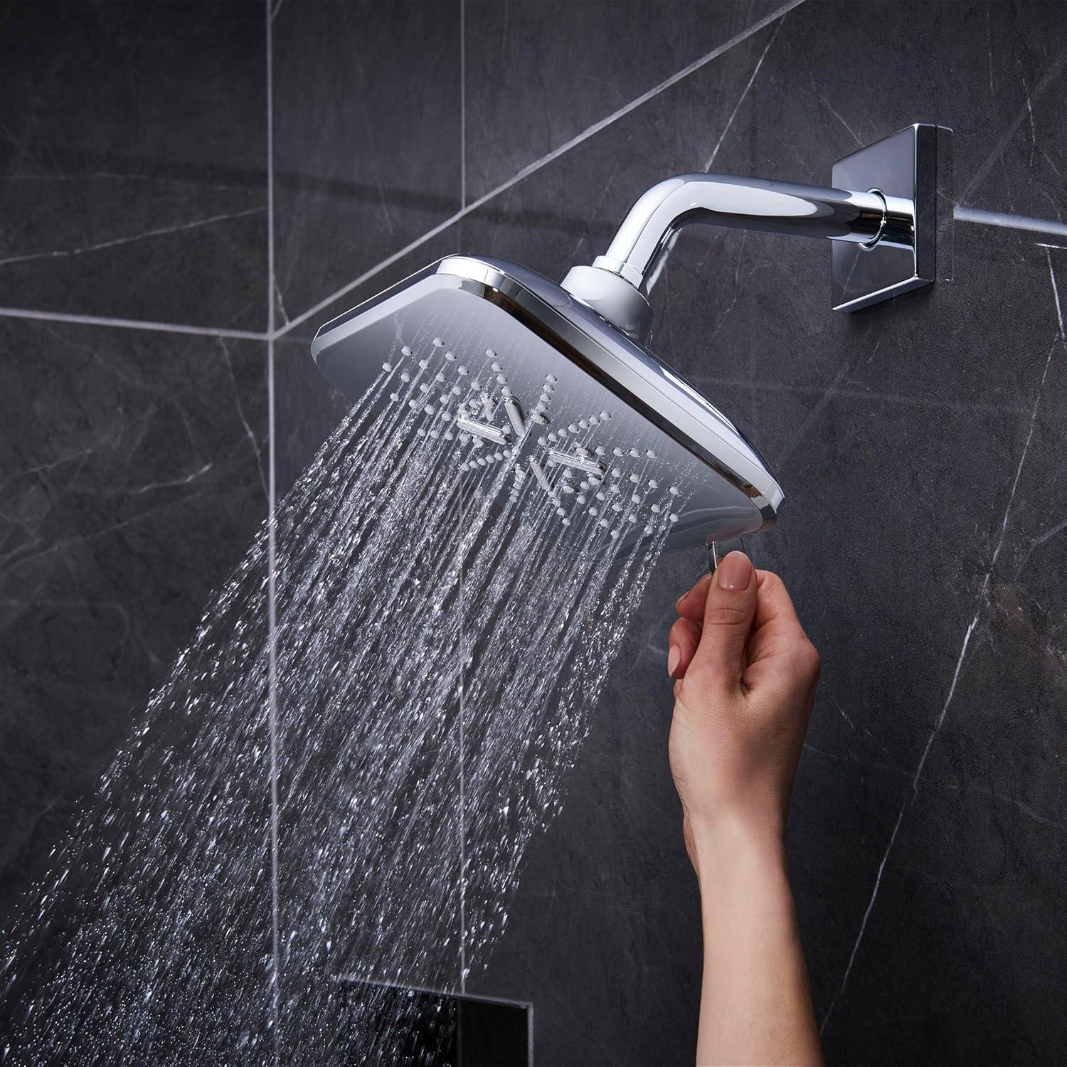 Eurocube Pressure Balance Rain Shower Set