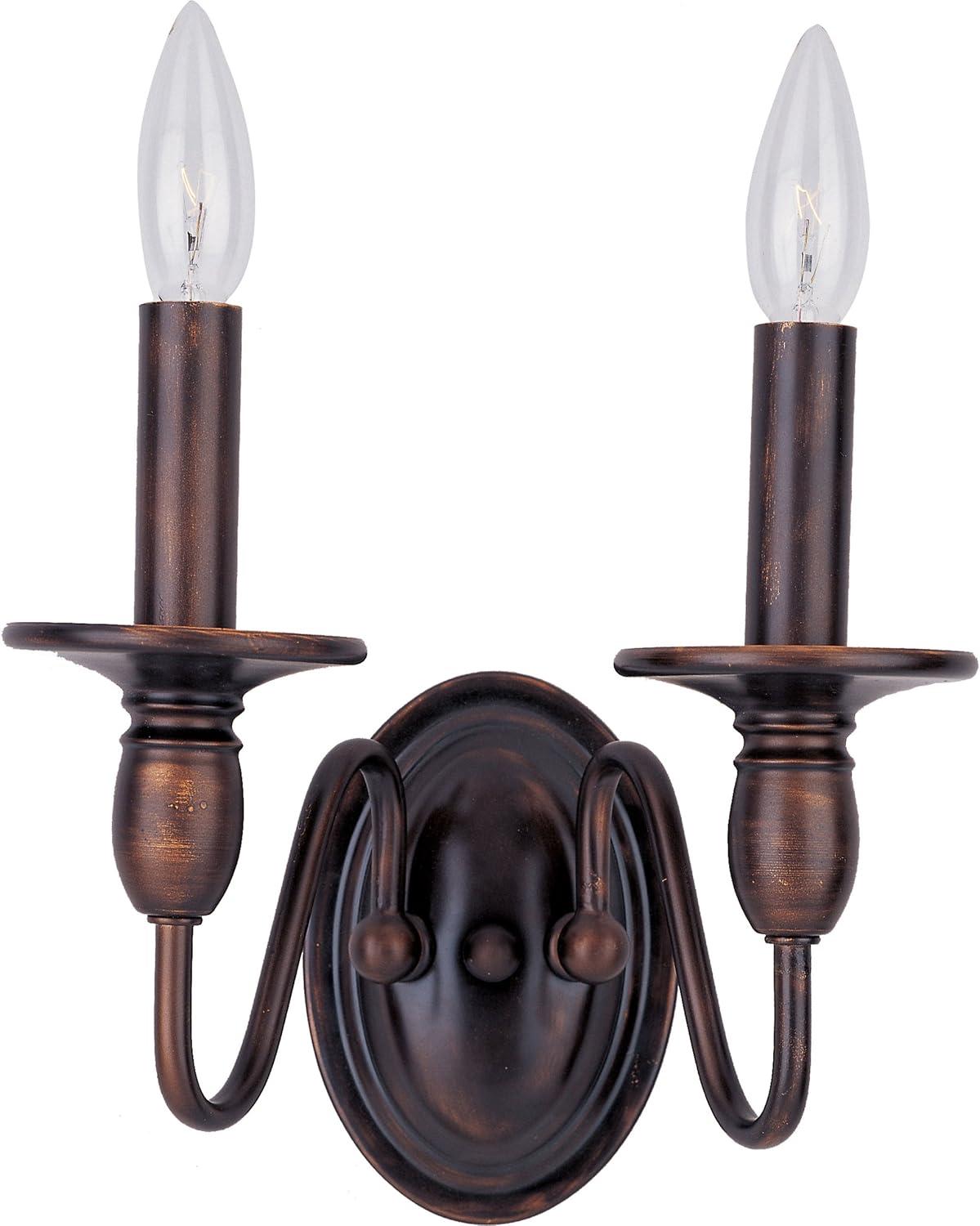 Maxim Lighting Towne 2 - Light Wall Light in  Oil Rubbed Bronze